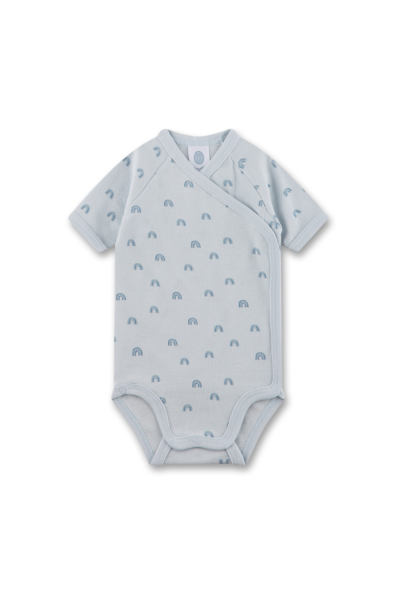 Baby-Wickelbody kurzarm blau