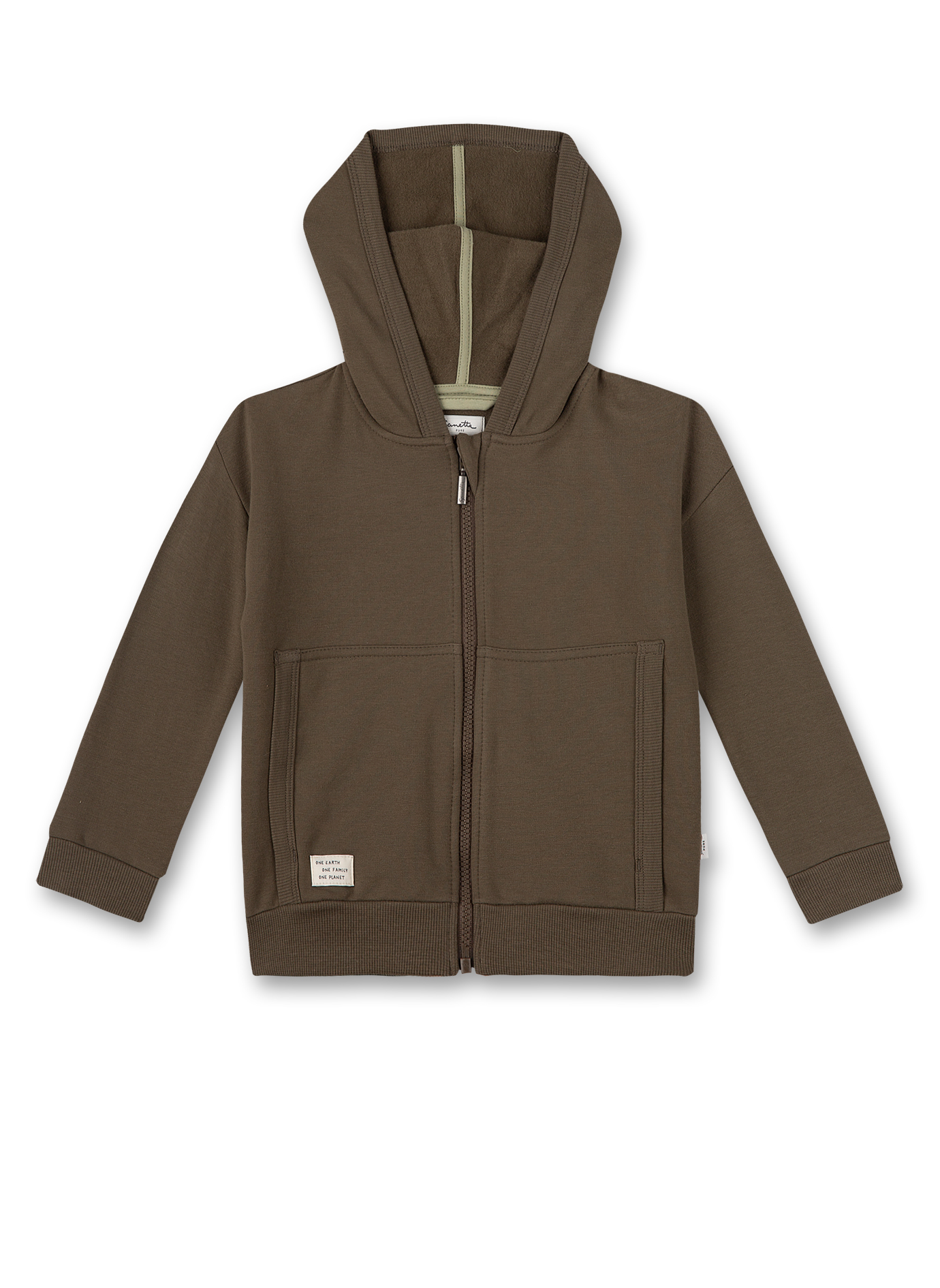 Jungen-Sweatjacke Dunkelgrün