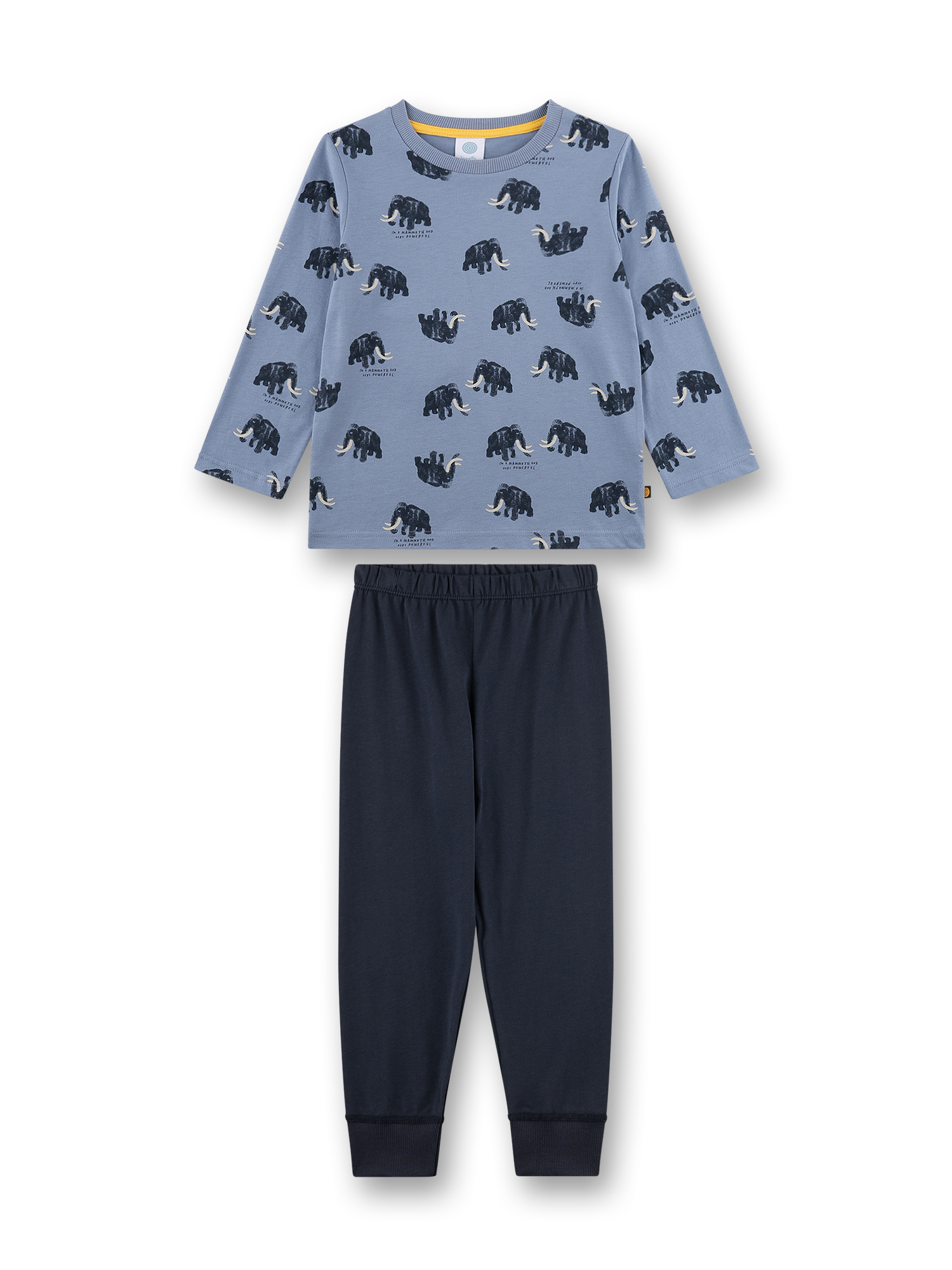 Jungen-Schlafanzug blau Mammut