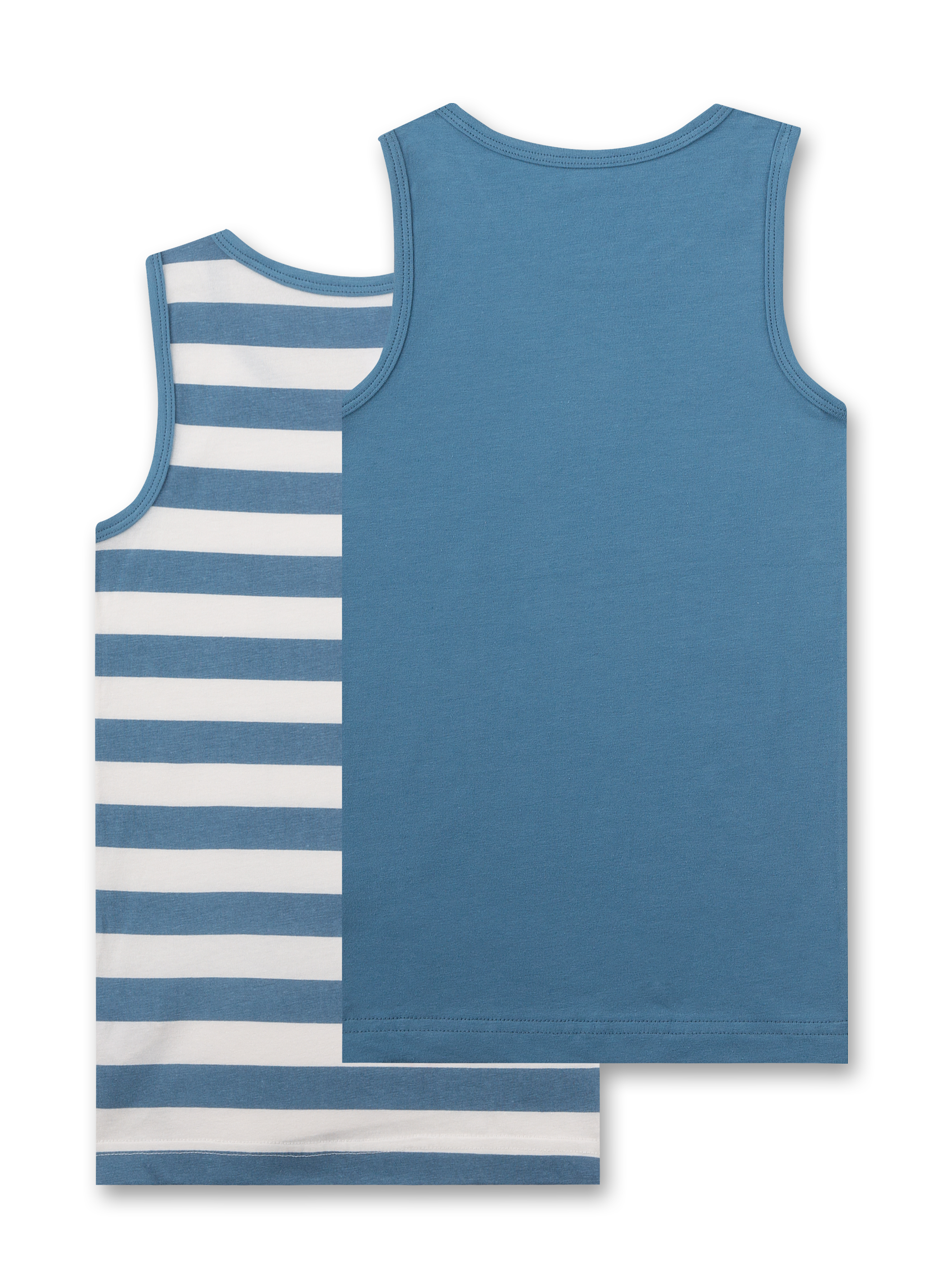 Jungen-Unterhemd (Doppelpack) Blau