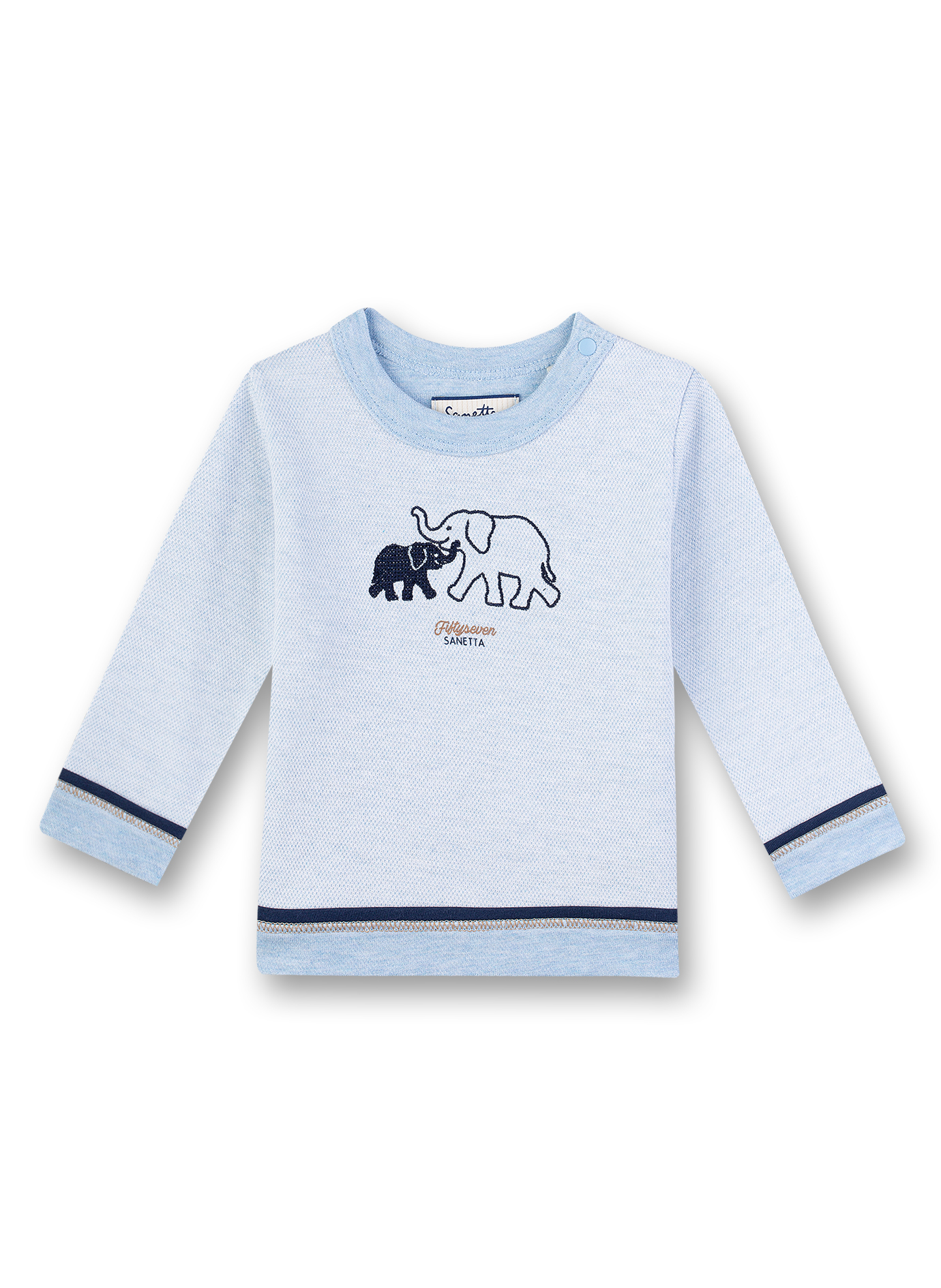 Jungen-Sweatshirt Blau Smart Elephant