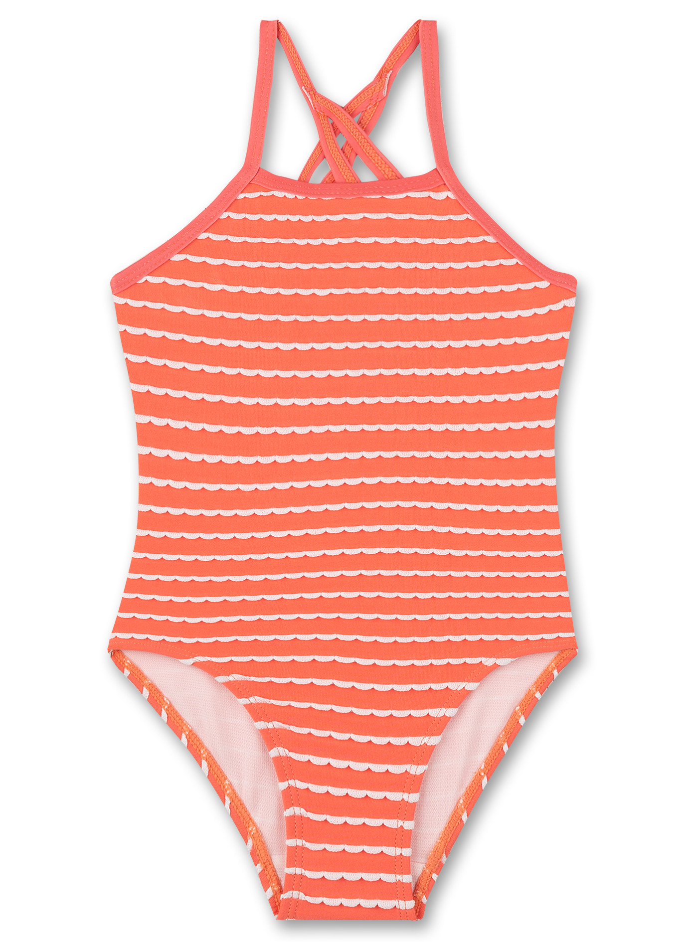 Mädchen-Badeanzug Orange
