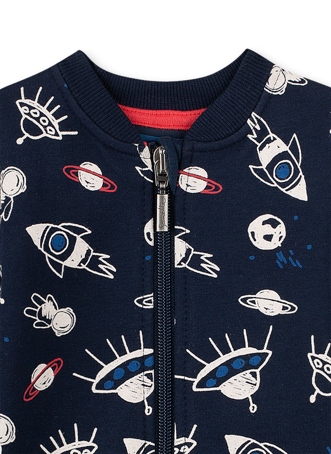 Jungen-Sweatjacke Dunkelblau Inter Galactic 