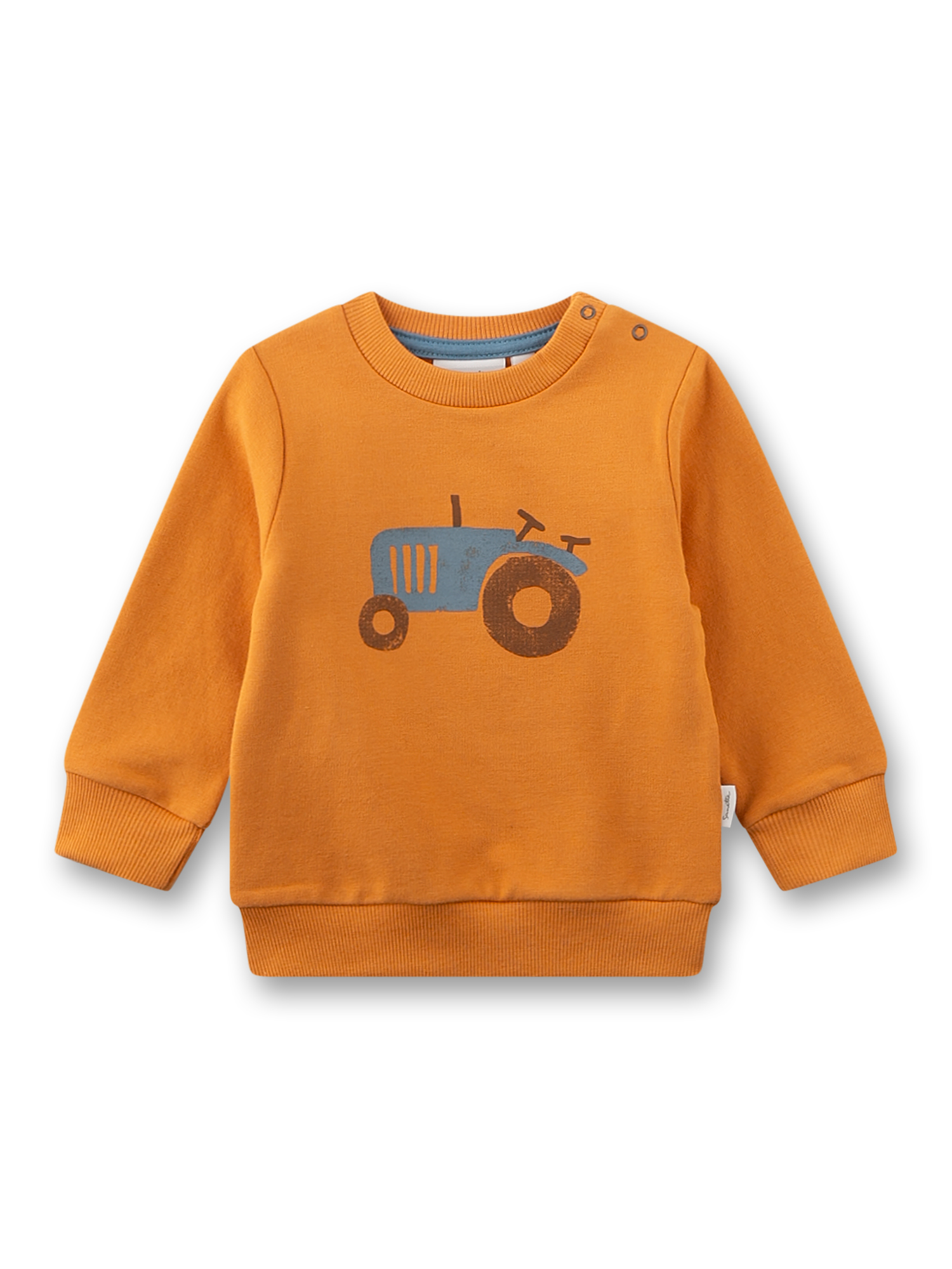 Jungen-Sweatshirt gelb Traktor