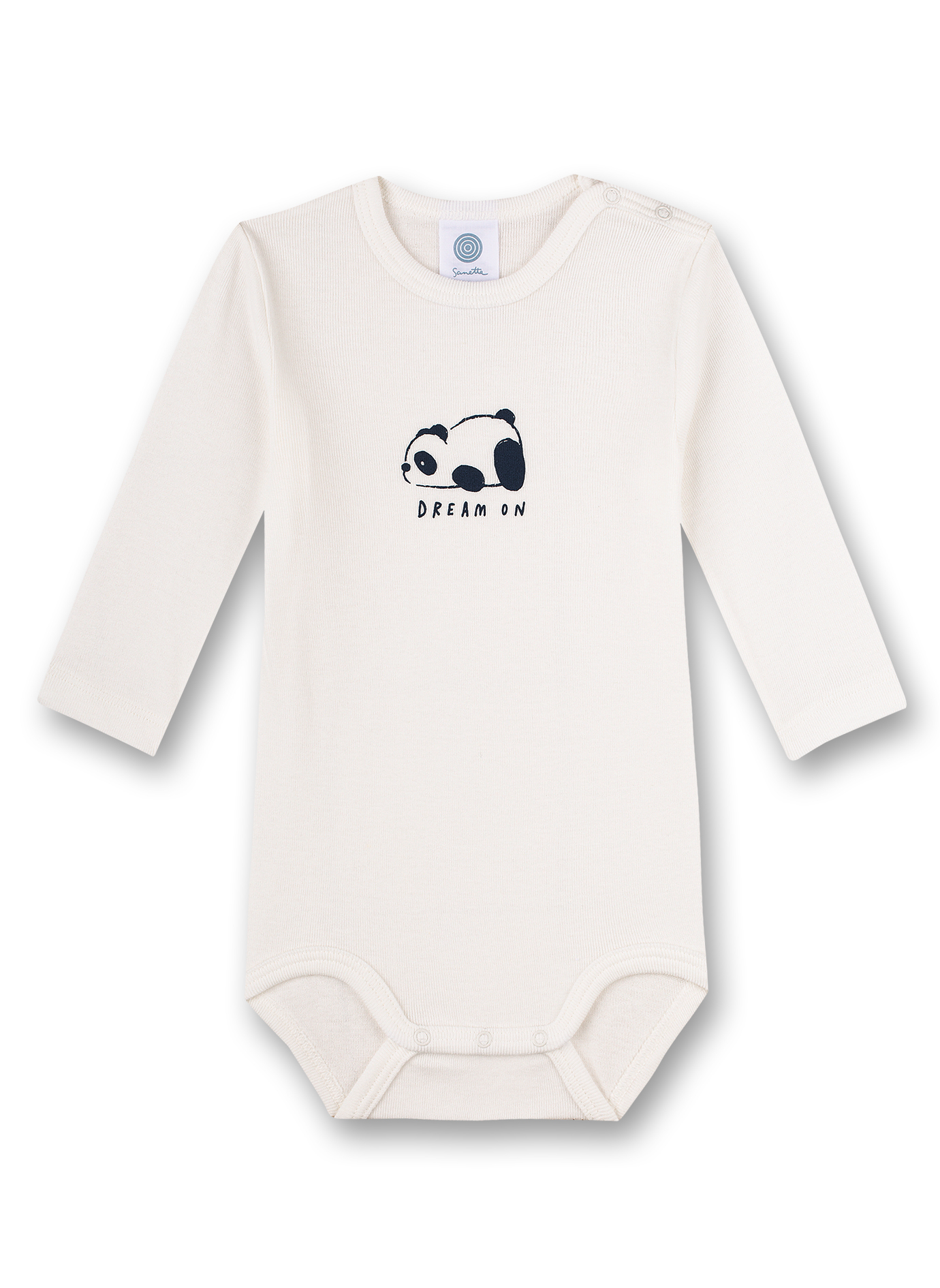 Body langarm (Doppelpack) Grün und Off-White Panda