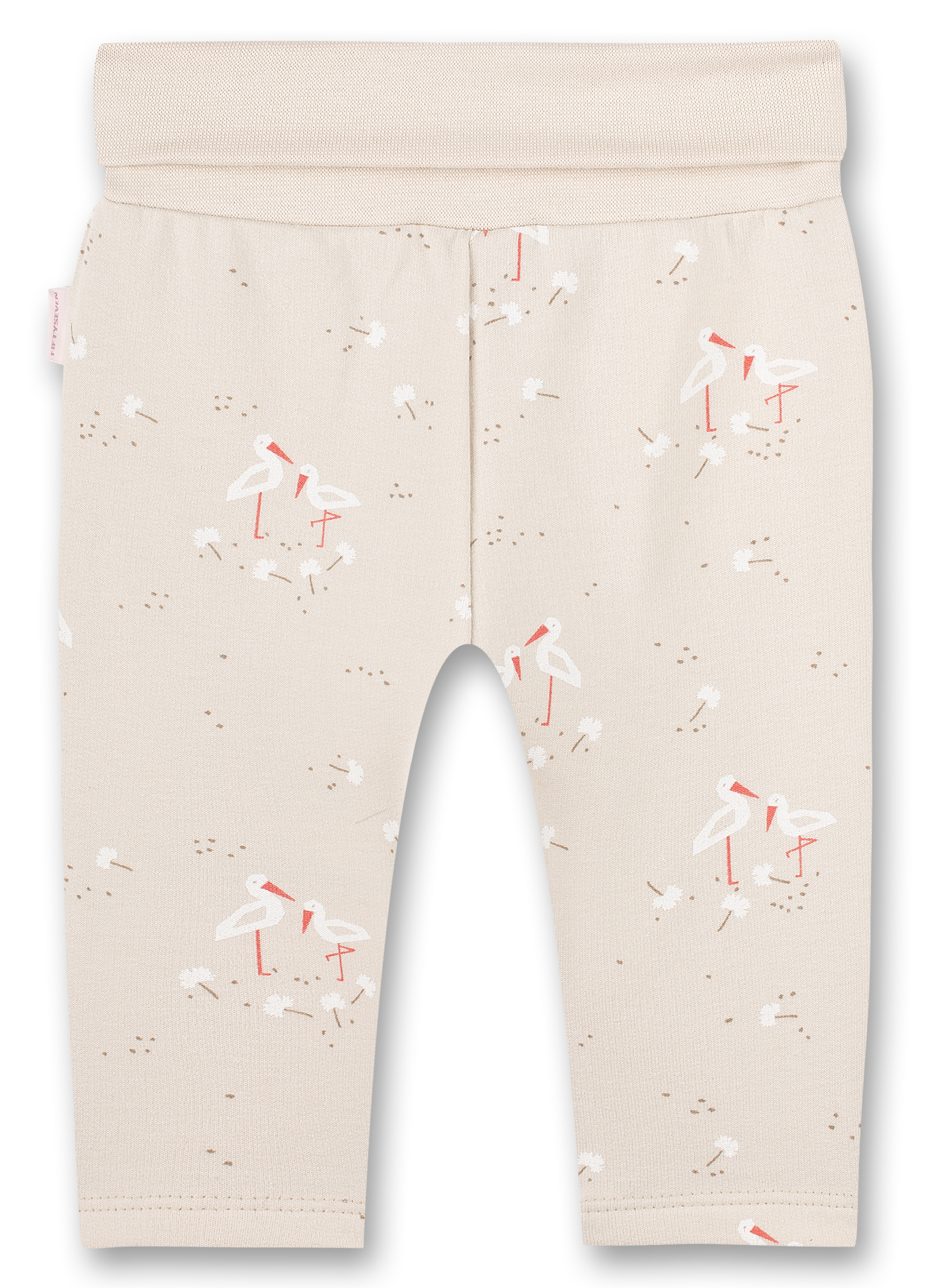 Mädchen-Sweathose Beige Family Stork
