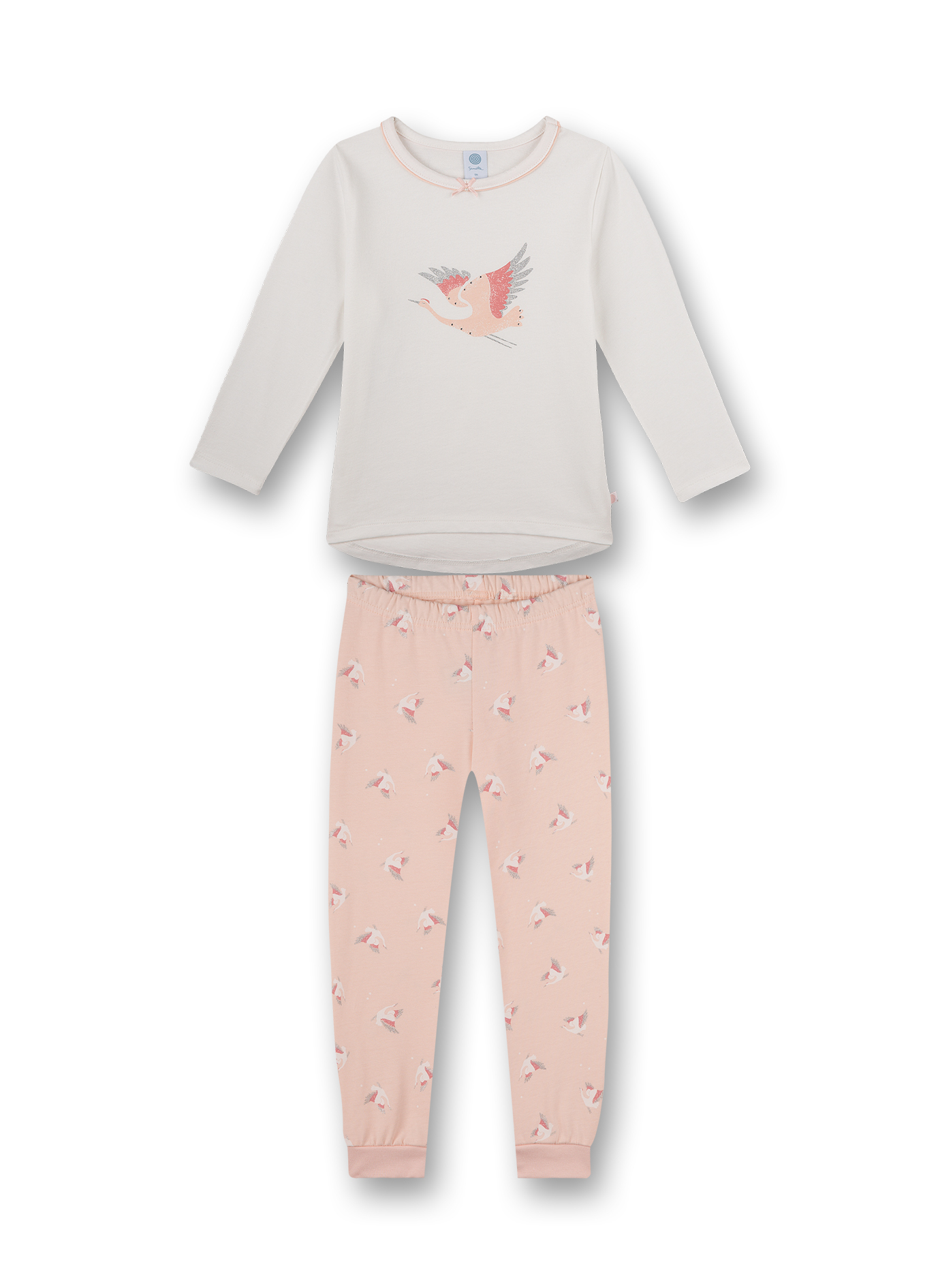 Mädchen-Schlafanzug Off-White Retro Romance