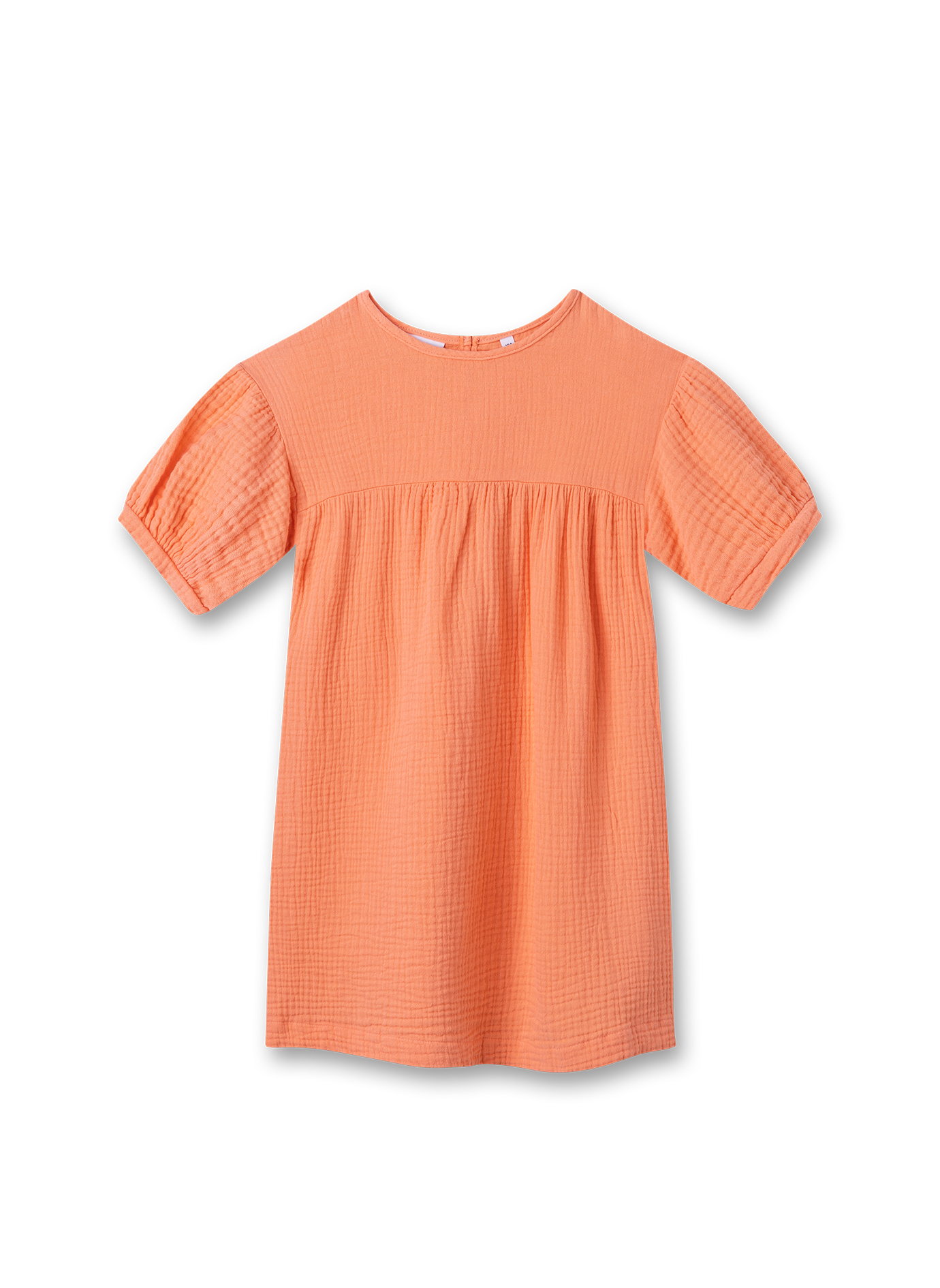 Mädchen-Kleid aus Musselin Orange