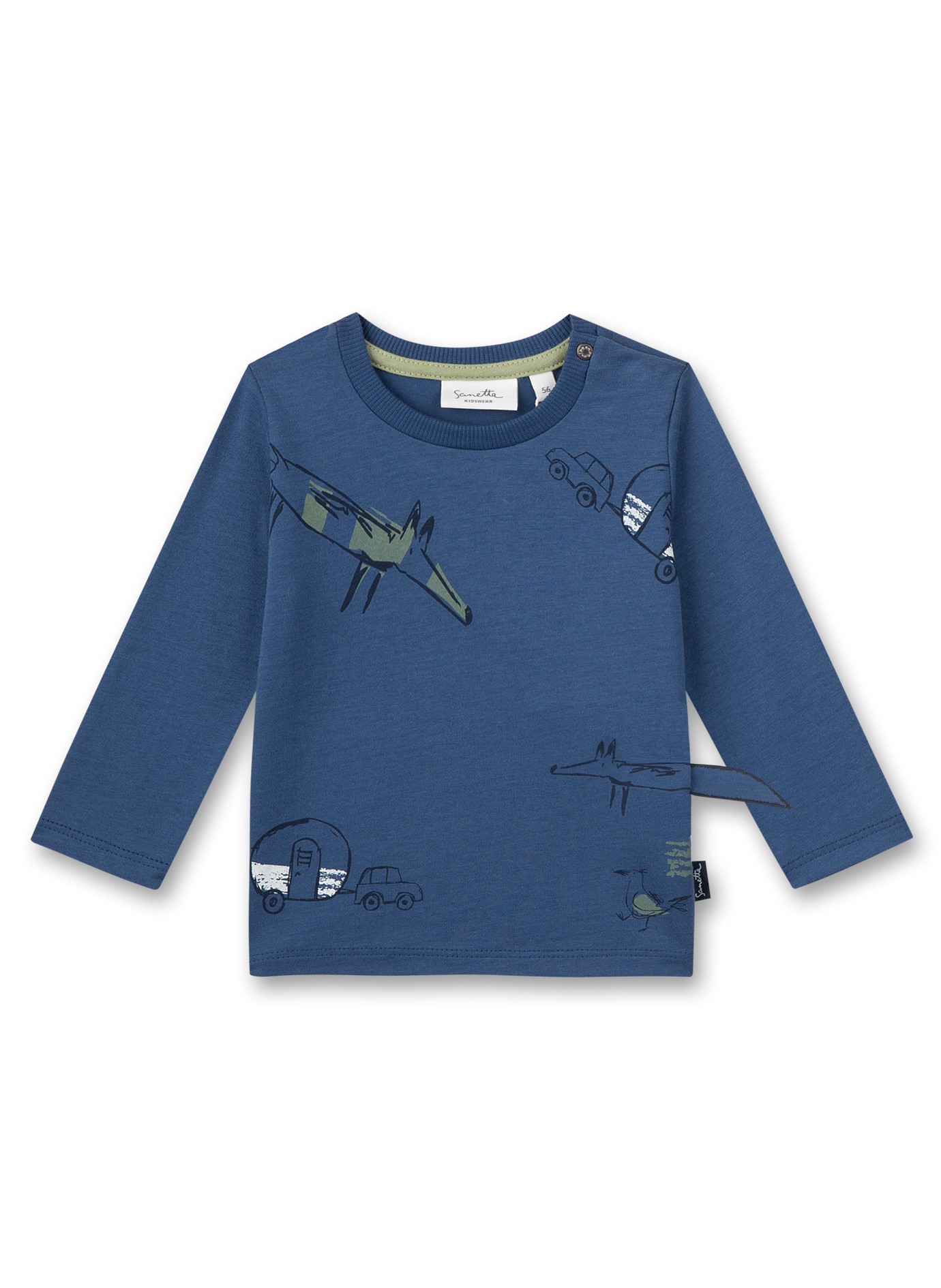 Jungen-Langarmshirt Blau