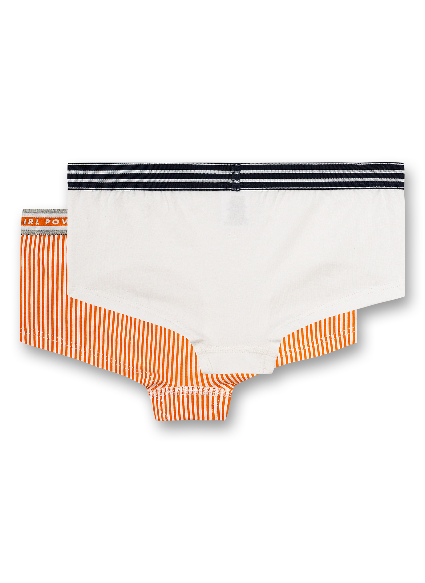 Mädchen-Cutbrief (Doppelpack) Orange und Weiß Athleisure Workout