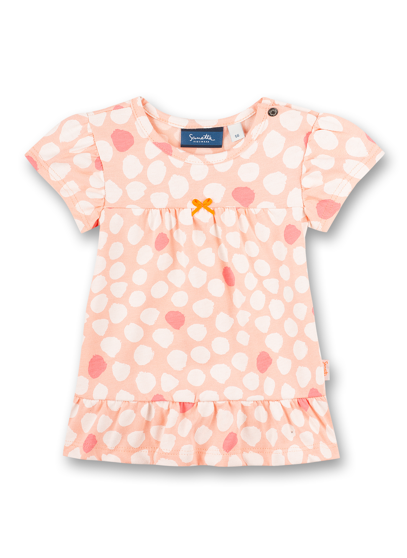 Mädchen-Kleid Rosa Dots-Allover Safari