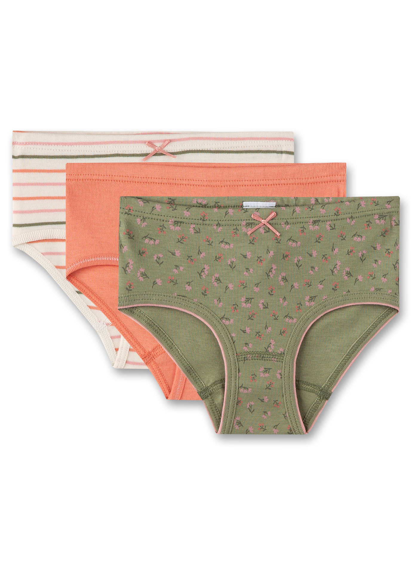 Mädchen-Hipslip (3er-Pack) Grün