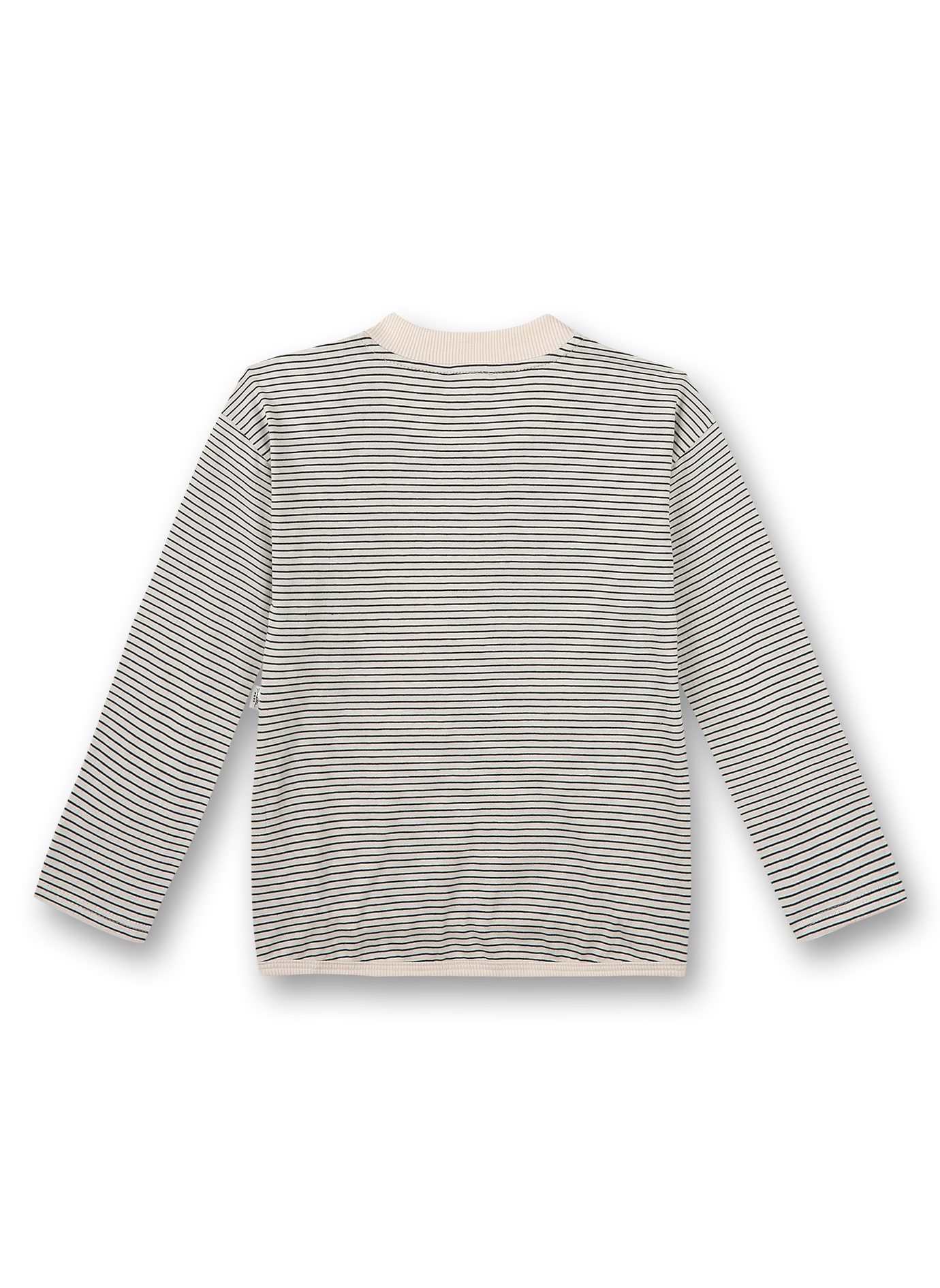 Unisex-Shirt langarm Off-White Ringel