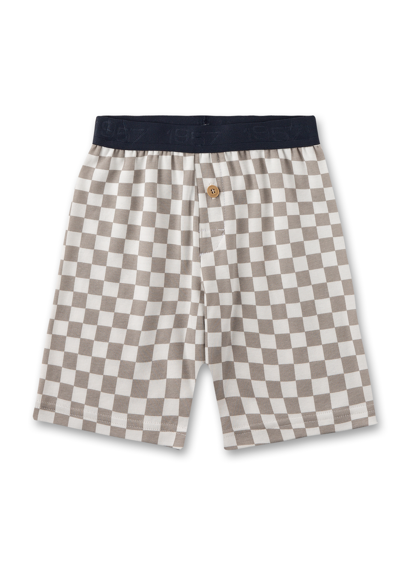 Herren-Shorts, Burda-Karo, Checkered, Baumwolle, Knopf