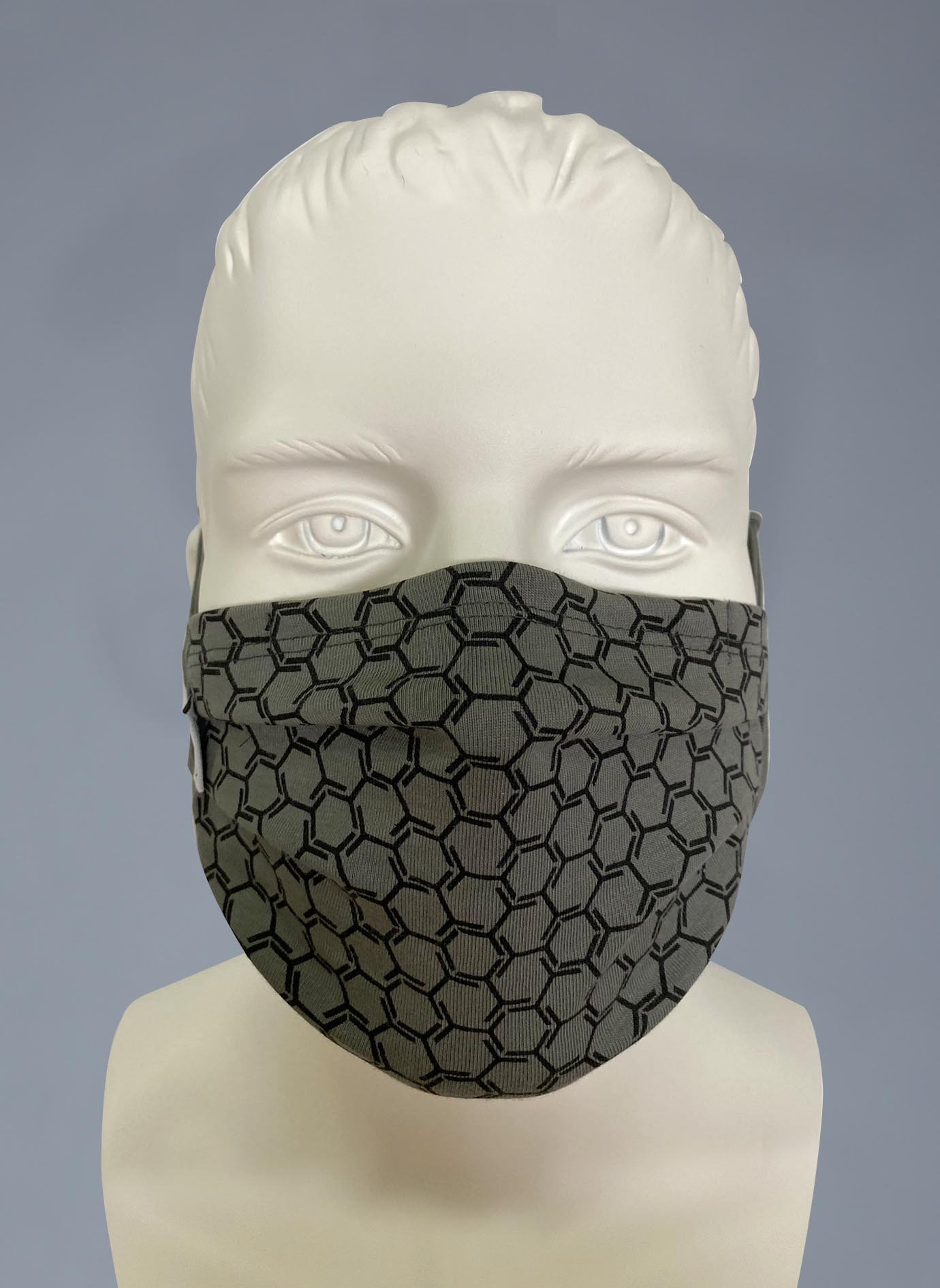 Wiederverwendbare Mund-Nasen-Maske Erwachsene Doppelpack Dunkelgrün