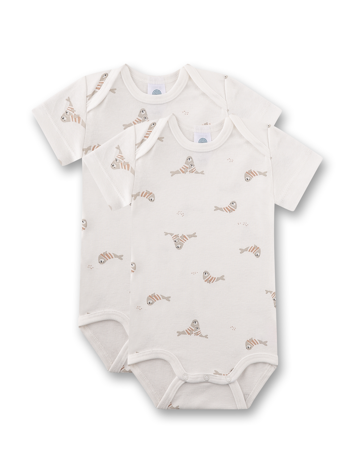 Baby-Body (Doppelpack) kurzarm beige Robbe