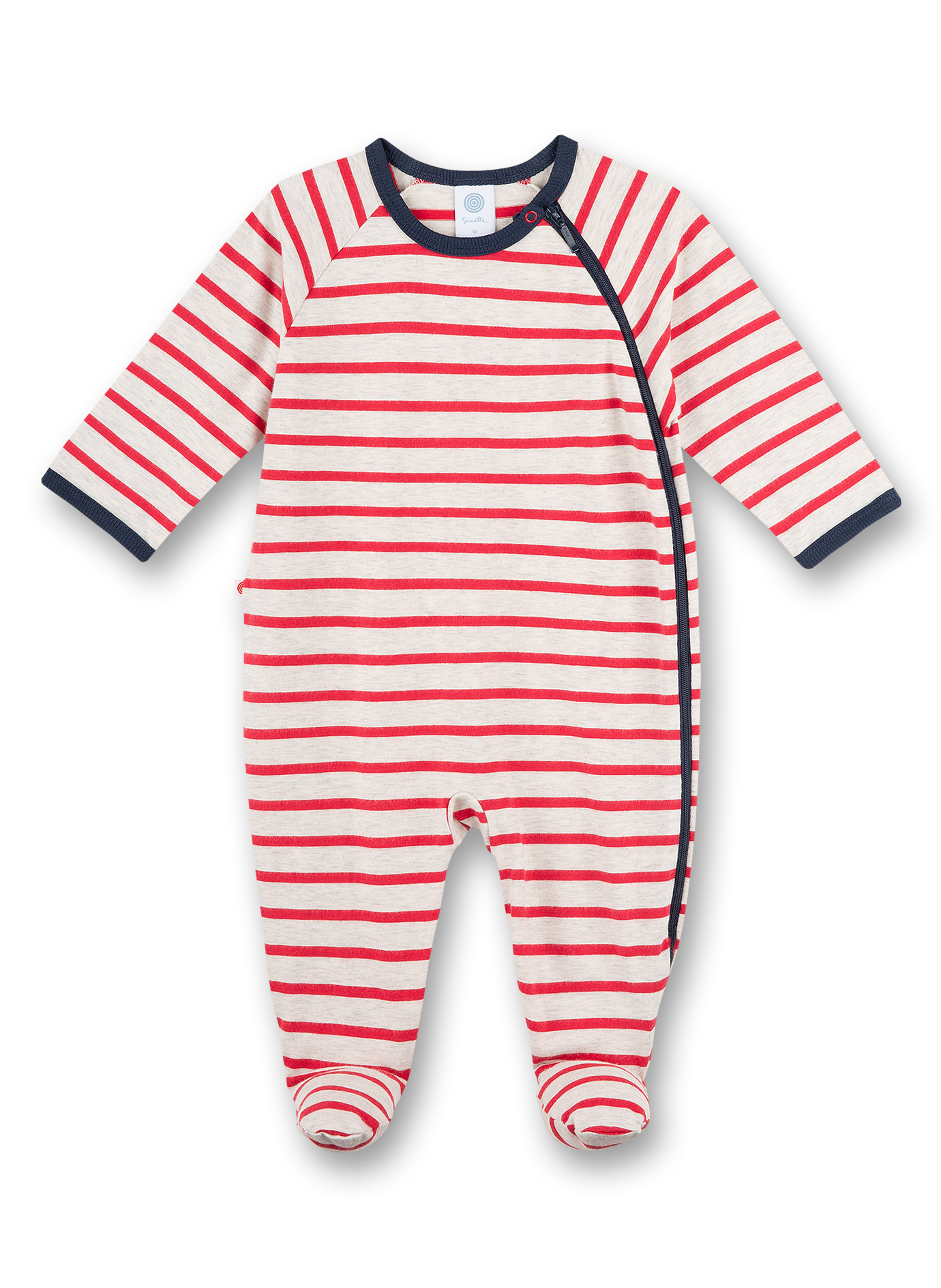 Jungen-Overall Rot Ringel Little Wood