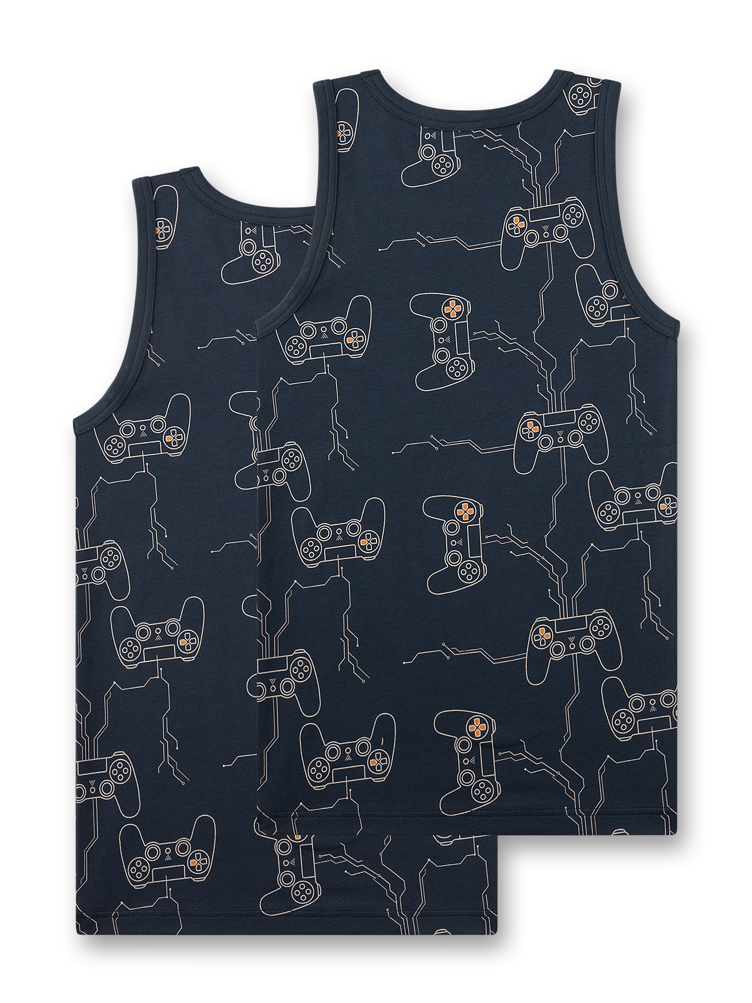 Tanktop, Grafikmuster, Spiele-Controller, Sleeveless, Dunkelblau