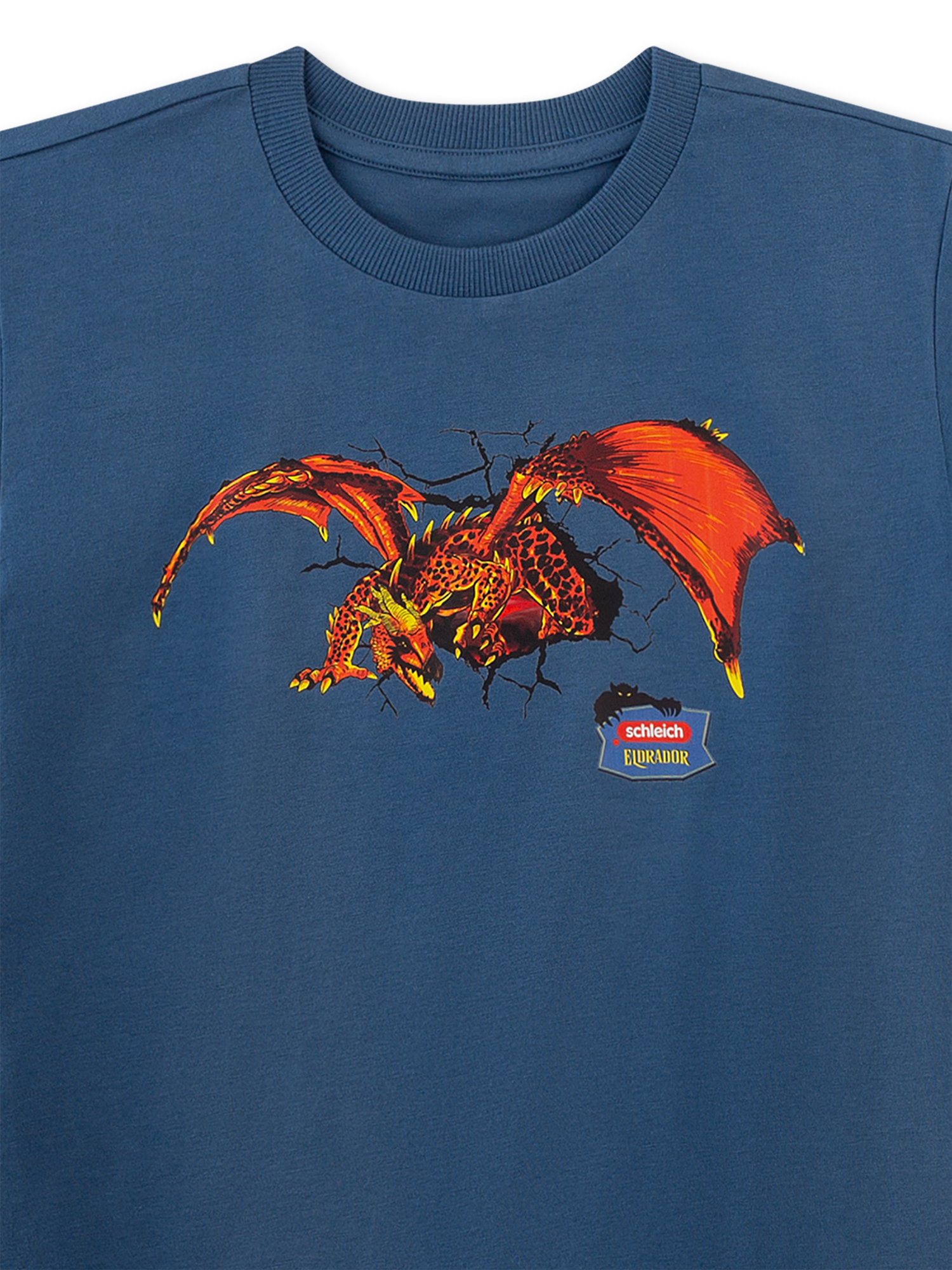 Dragon, Dragon print, Blue sweatshirt, Graphic tee, Crack pattern