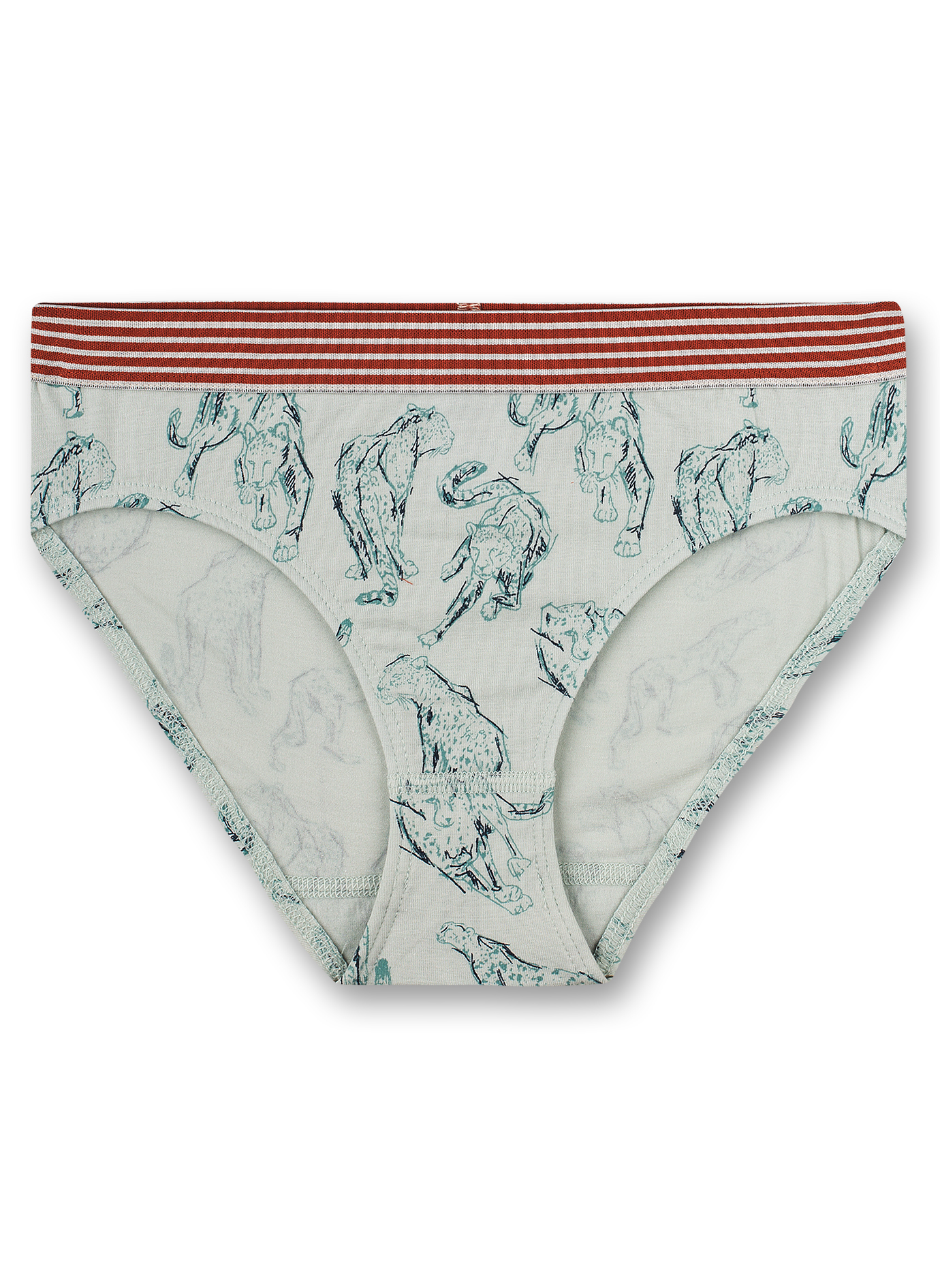 Mädchen-Rioslip Grau Leo Flower