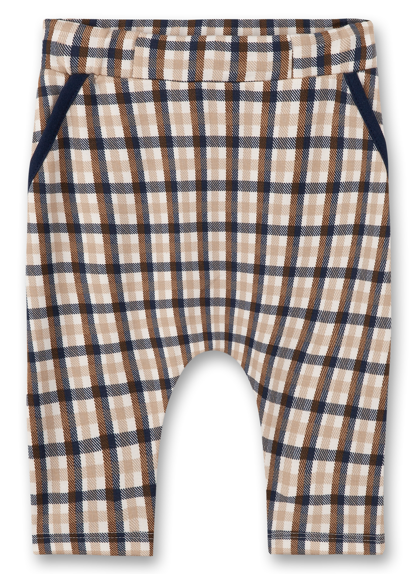 Jungen-Sweathose Off-White Kariert Little Teddy