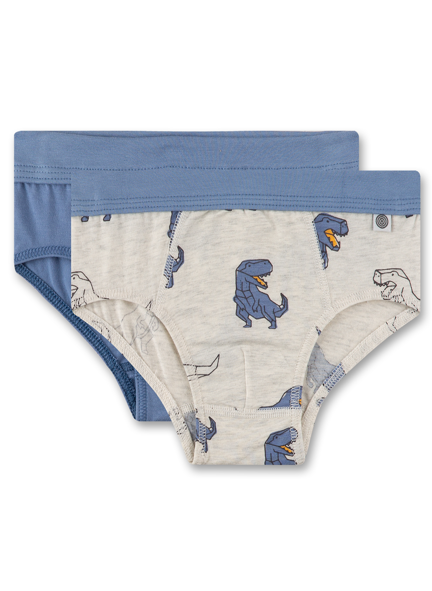 Jungen-Slips (Doppelpack) Graumelange & Blau