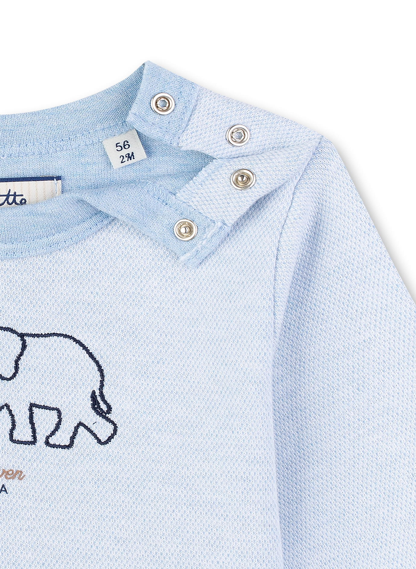 Jungen-Sweatshirt Blau Smart Elephant