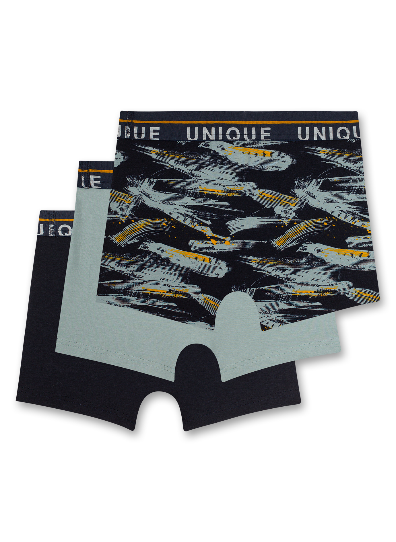 Jungen-Hipshorts (Dreierpack) Dunkelblau
