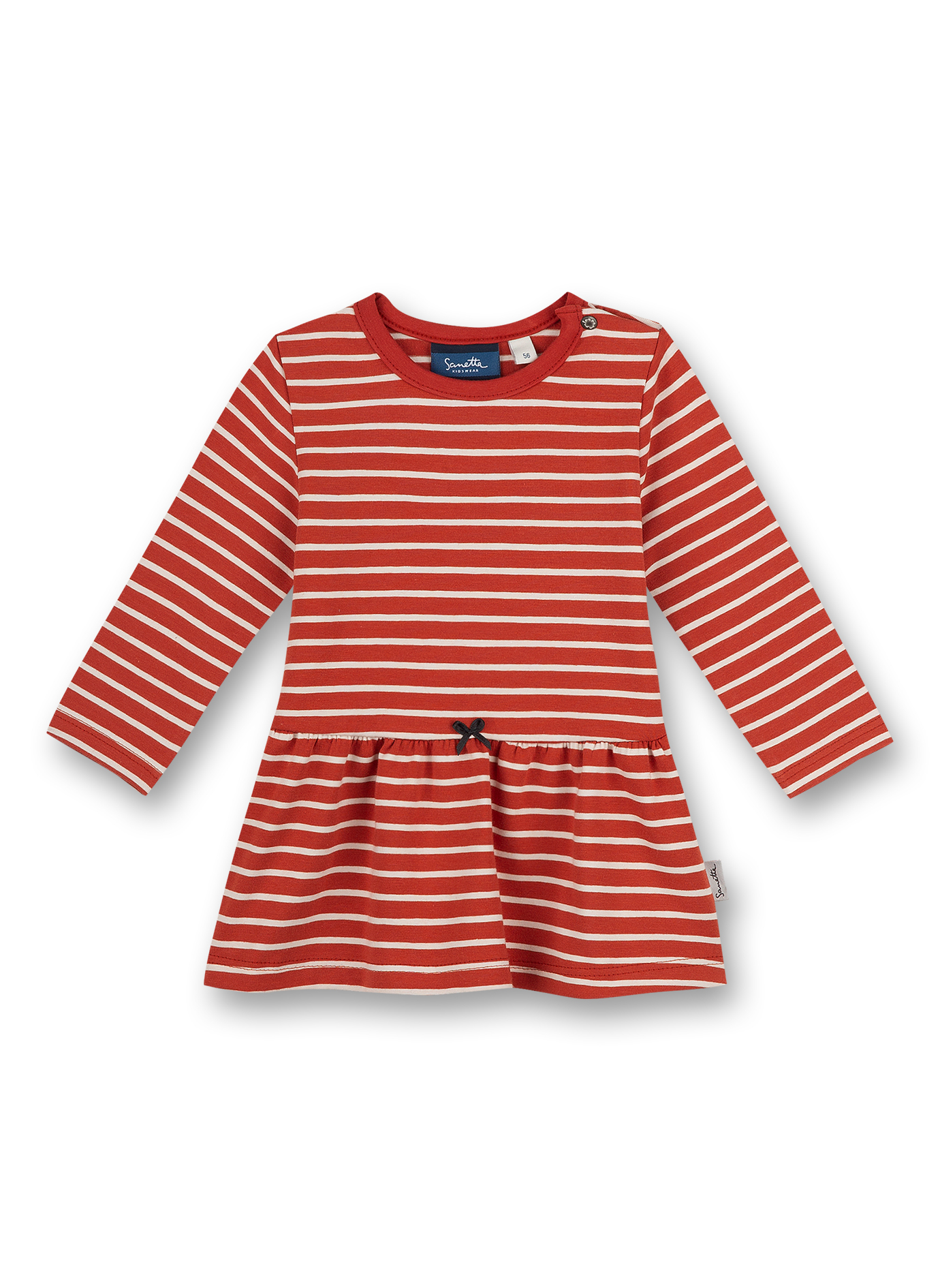 Mädchen-Kleid Rot Ringel Cheeky Lamb