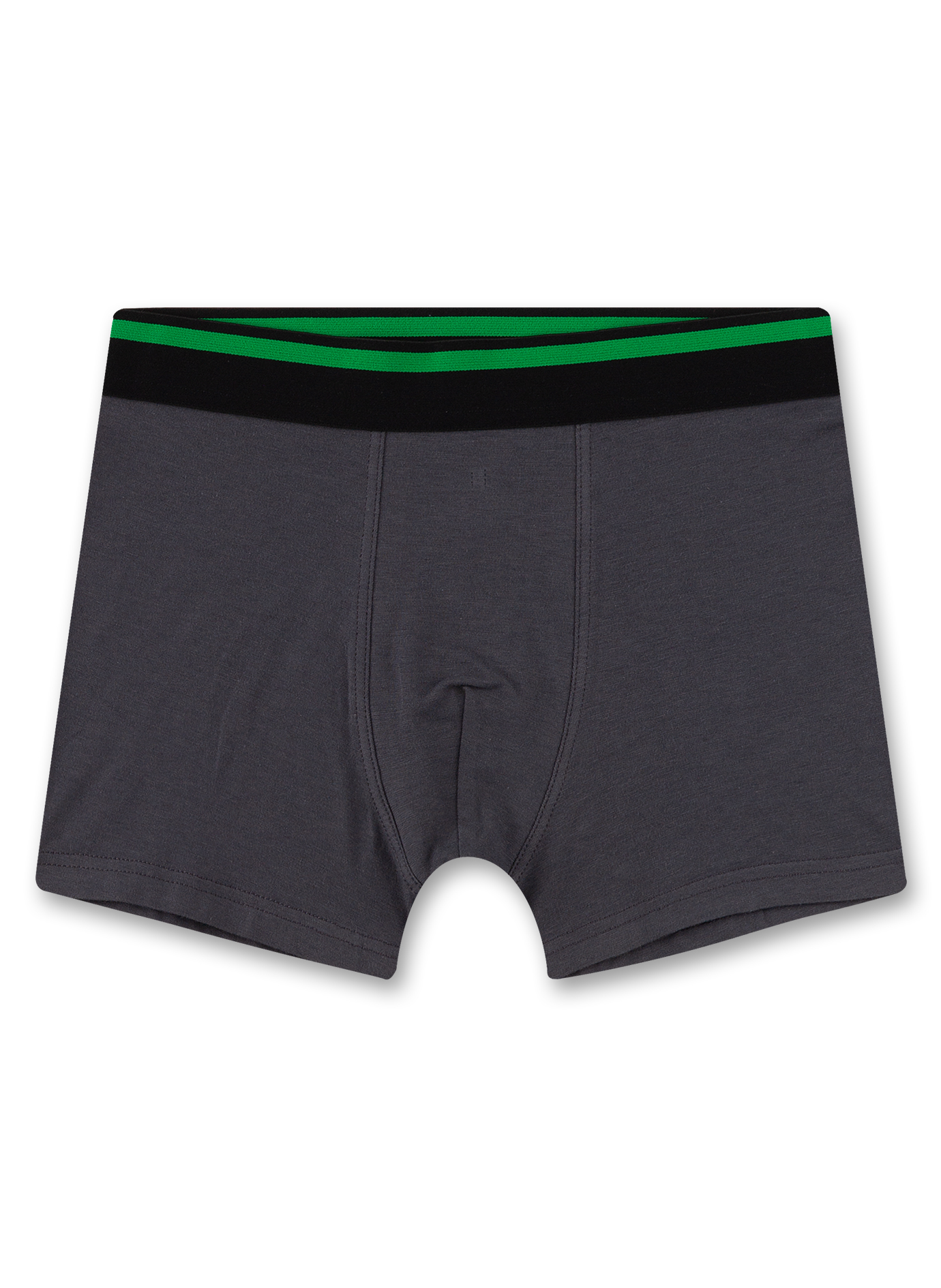 Jungen-Hipshorts (Doppelpack) Grün & Dunkelgrau