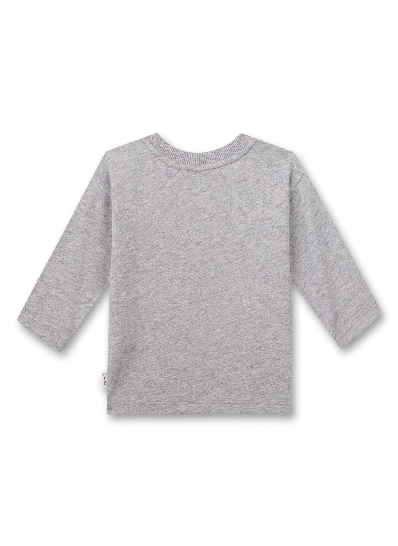 Jungen-Shirt langarm Graumelange