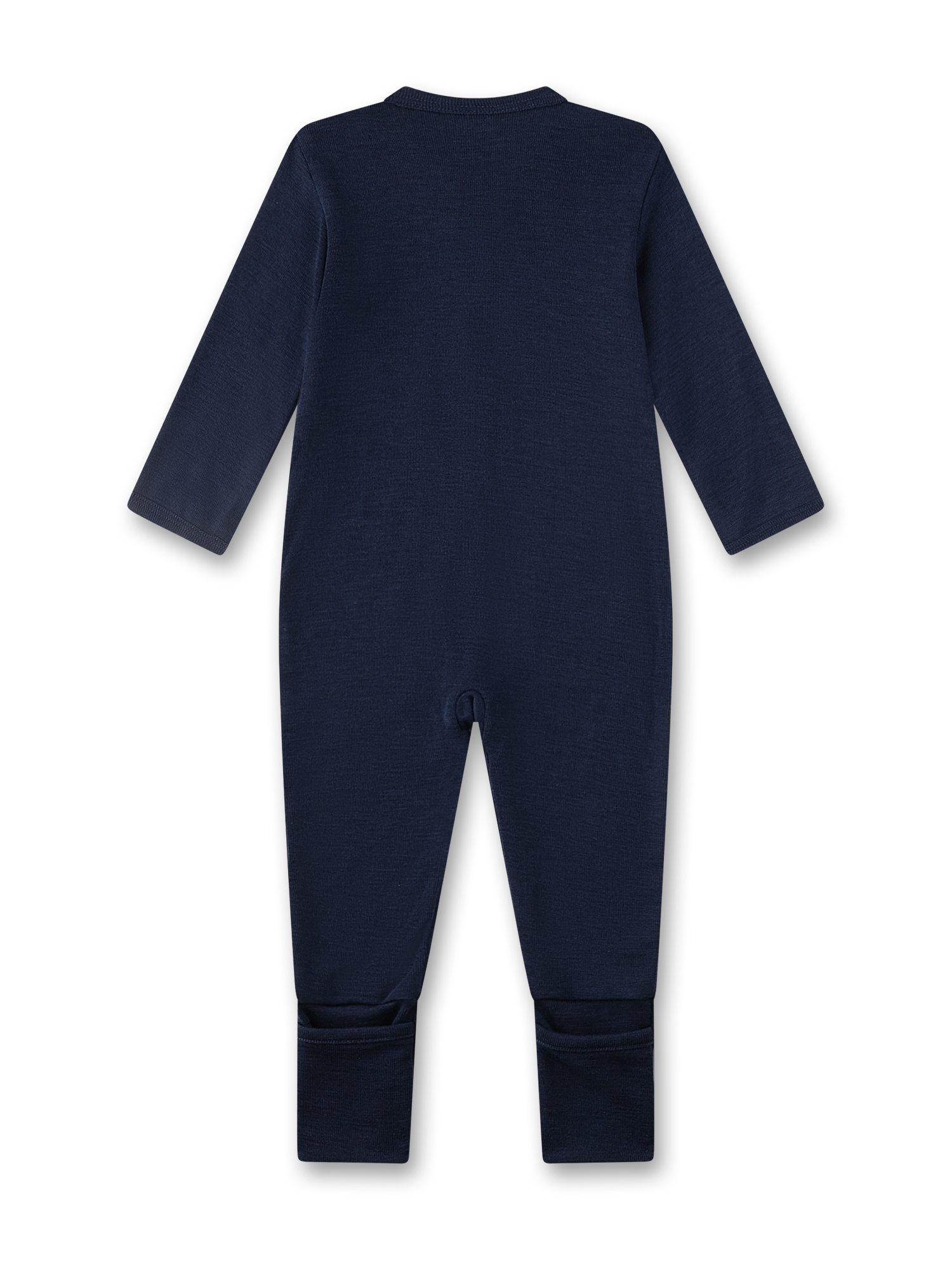 Gesamtanzug, Langarm, Dunkelblau, eingeknöpft, Baby