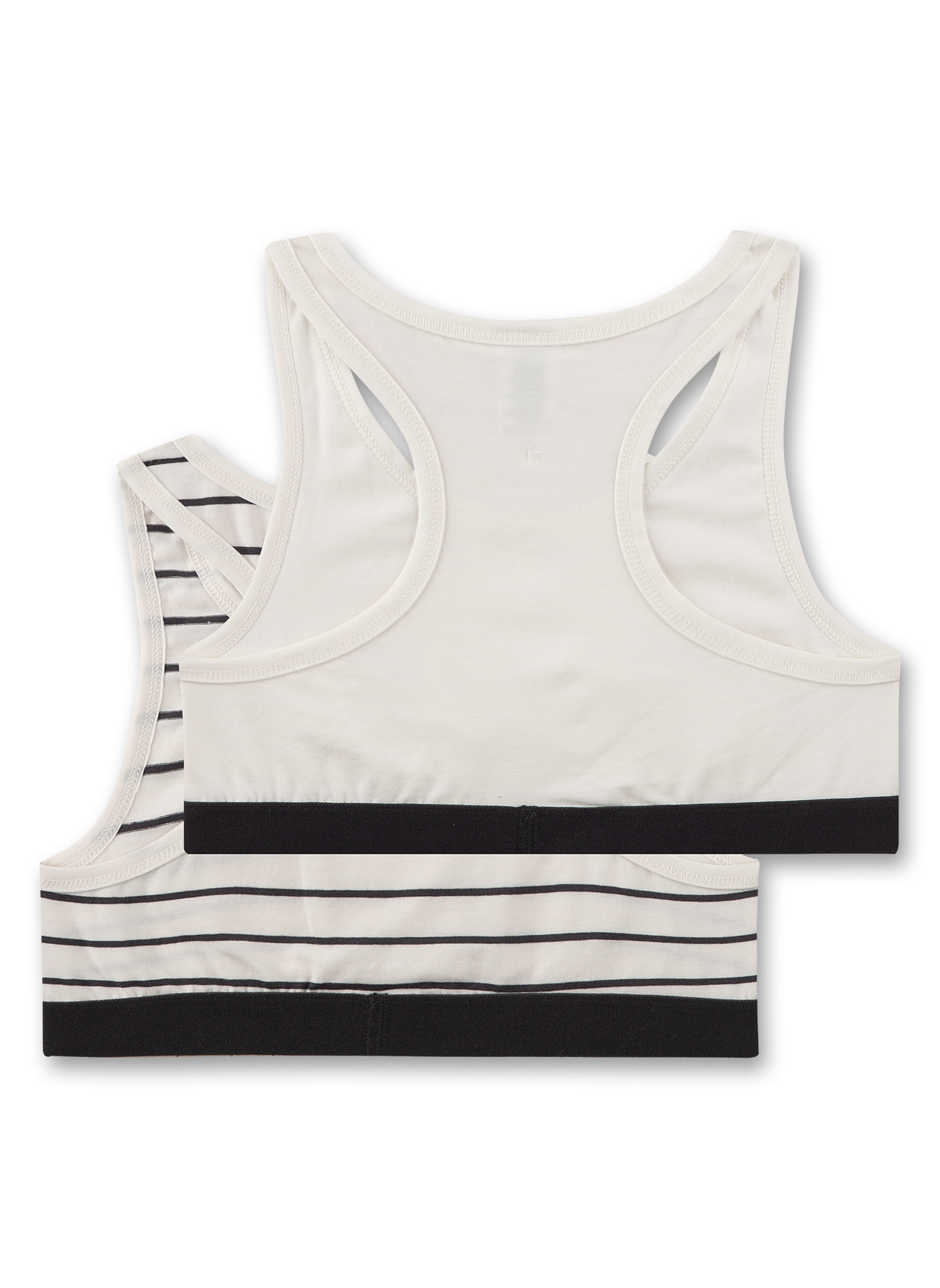 Mädchen-Bustier (Doppelpack) Off-White