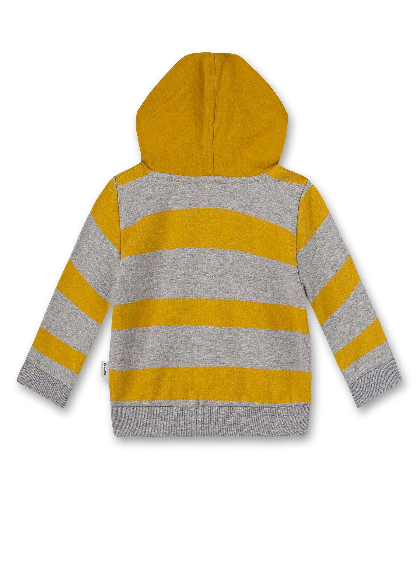 Jungen-Sweatshirt Gelb geringelt Turtle