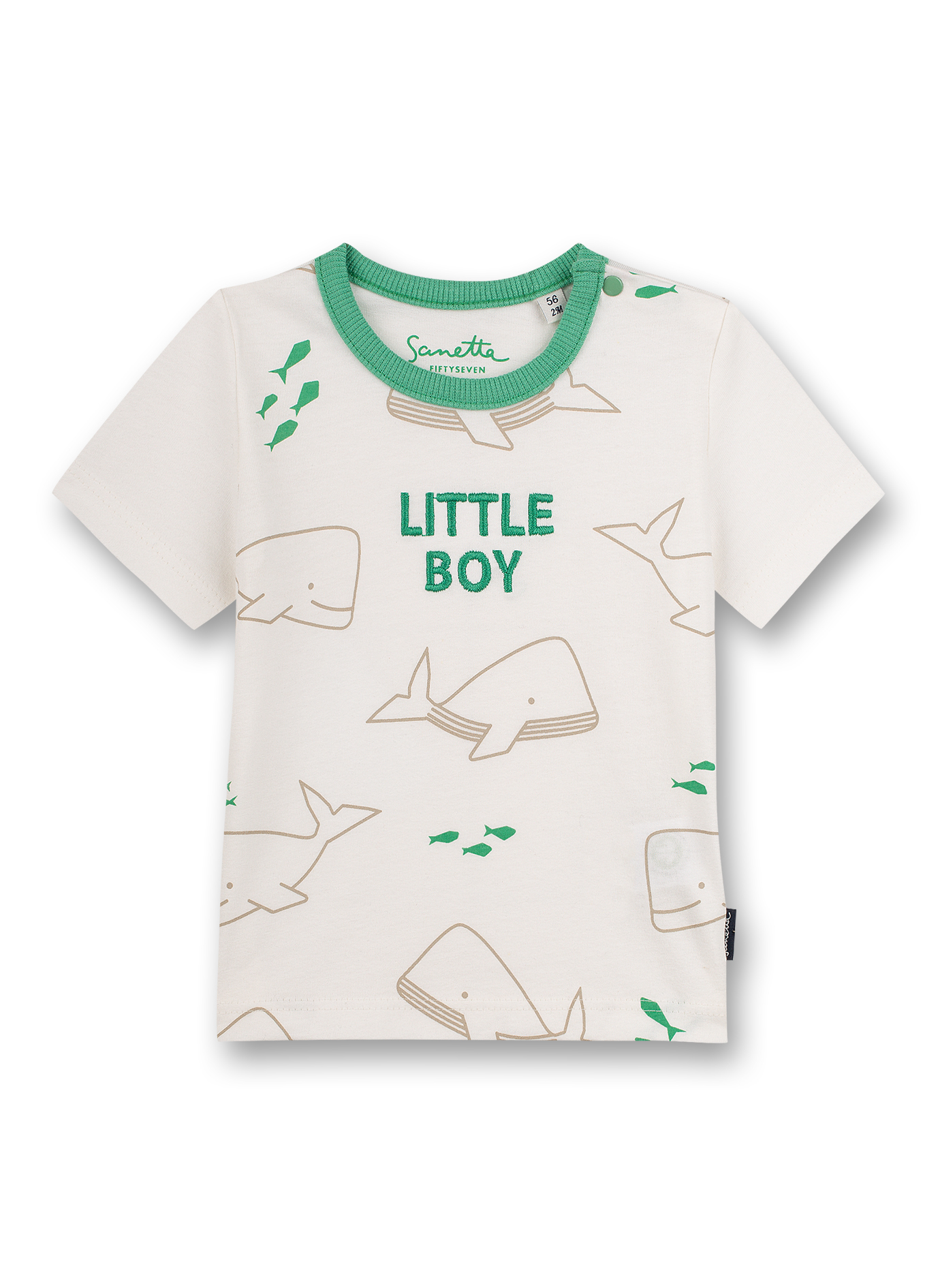 Jungen T-Shirt Off-White Little Whale