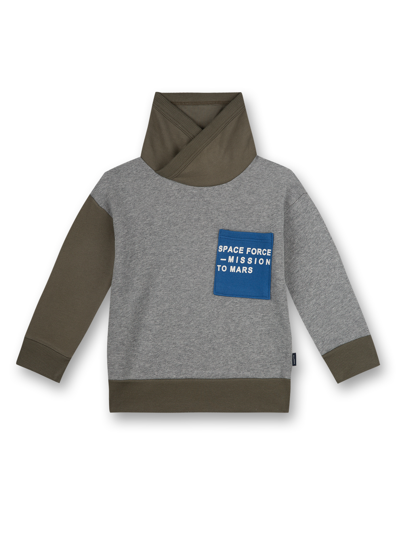 Sanetta Jungen-Sweatshirt Graumelane Galaxy Star