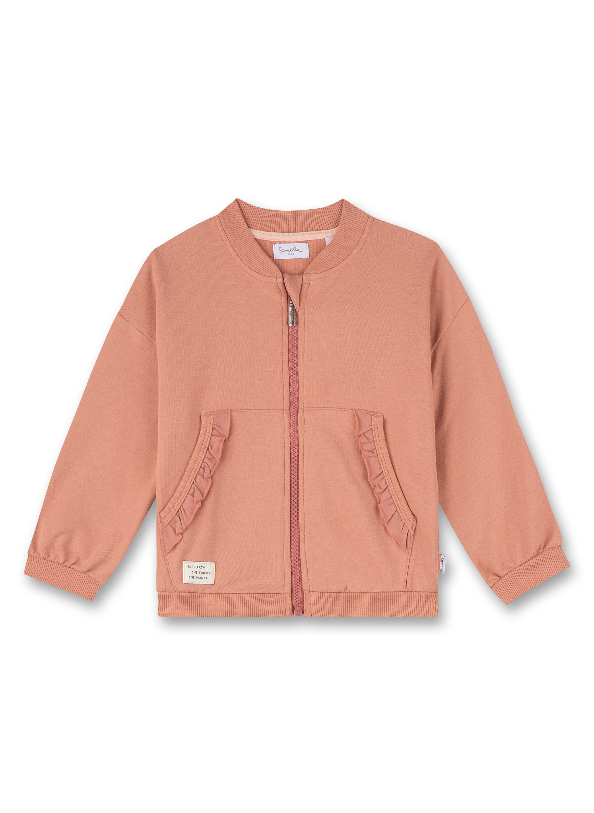 Mädchen-Sweatjacke Rosa