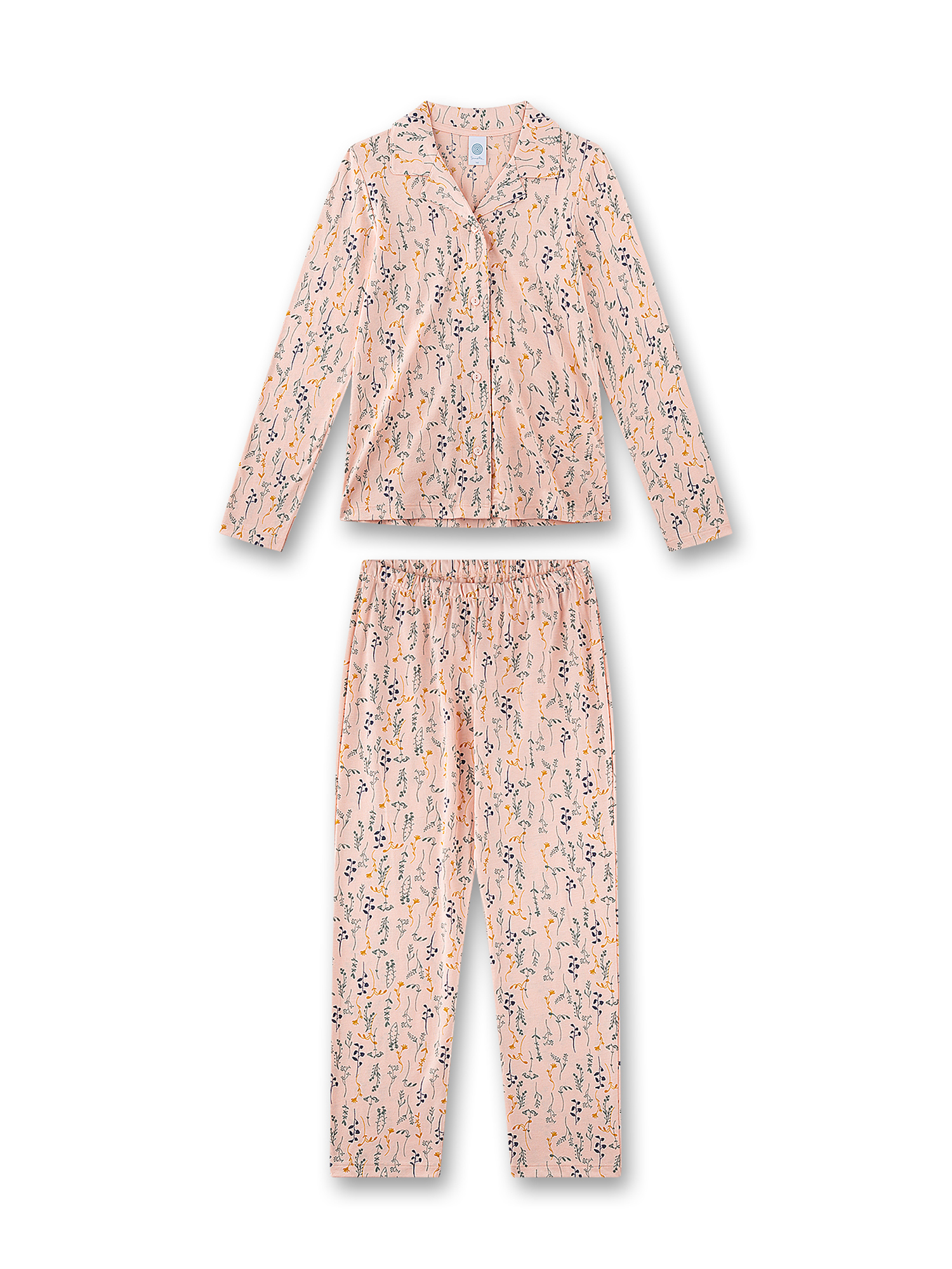 Pijama, Set, Lounge-Wear, Bedwear, Blumenprint