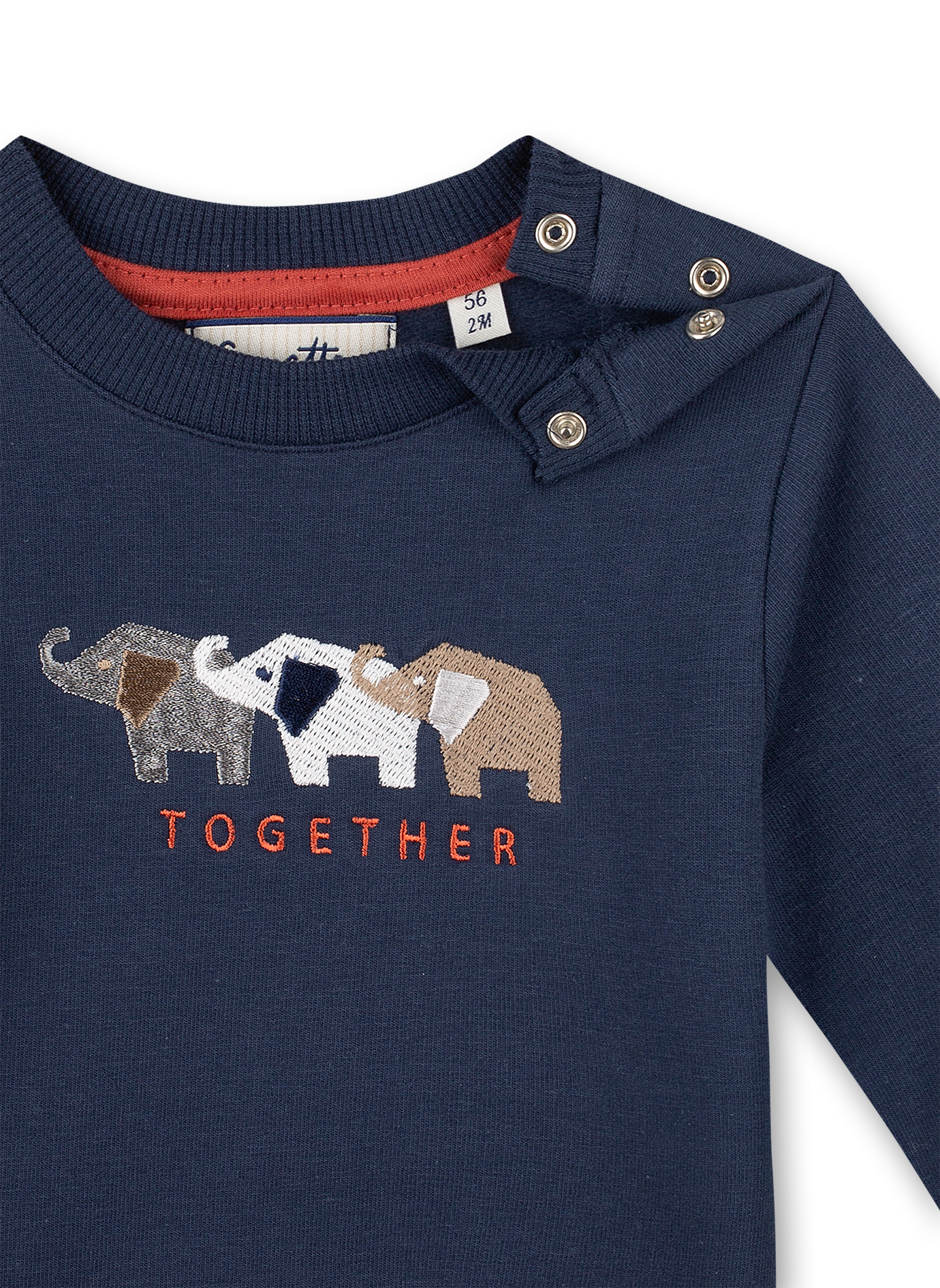 Jungen-Sweatshirt Blau Family Elephant
