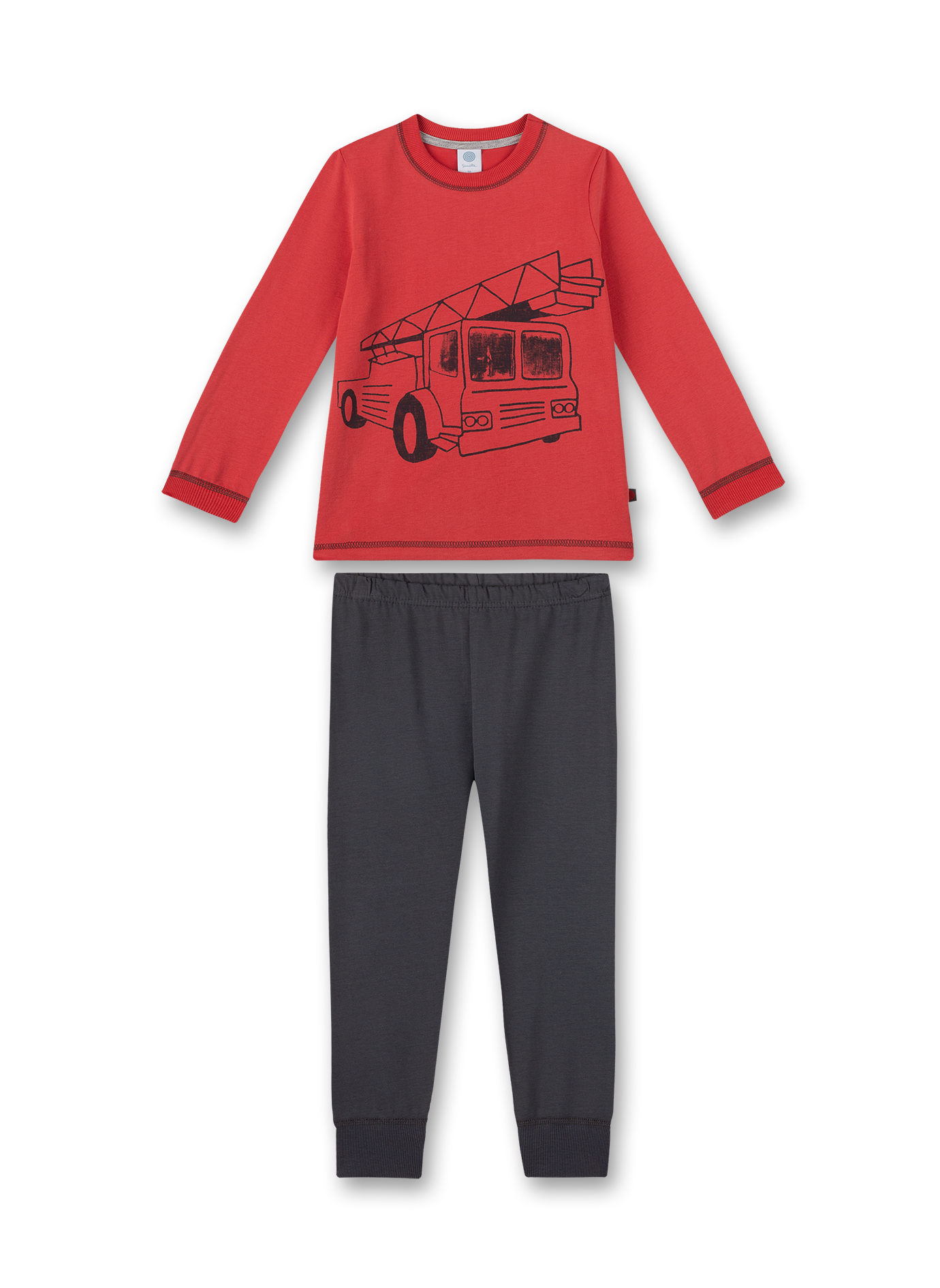 Jungen-Schlafanzug Rot Truck