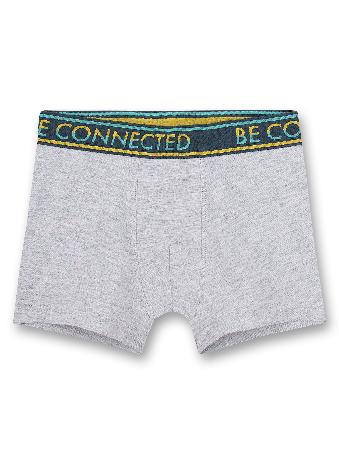 Jungen-Hipshorts (Doppelpack) Gelb und Graumelange Bike Lifestyle