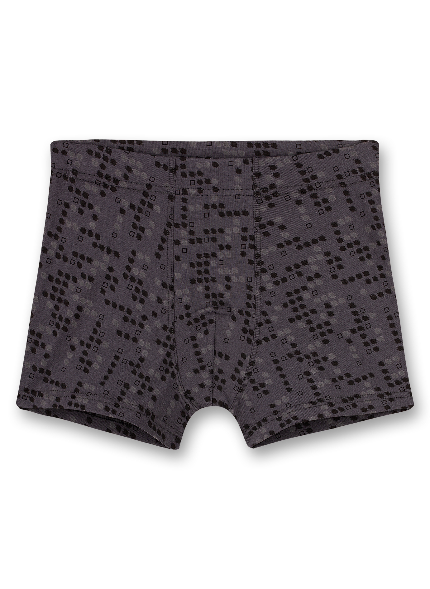 Jungen-Shorts Grau Pixel-Allover Gamer