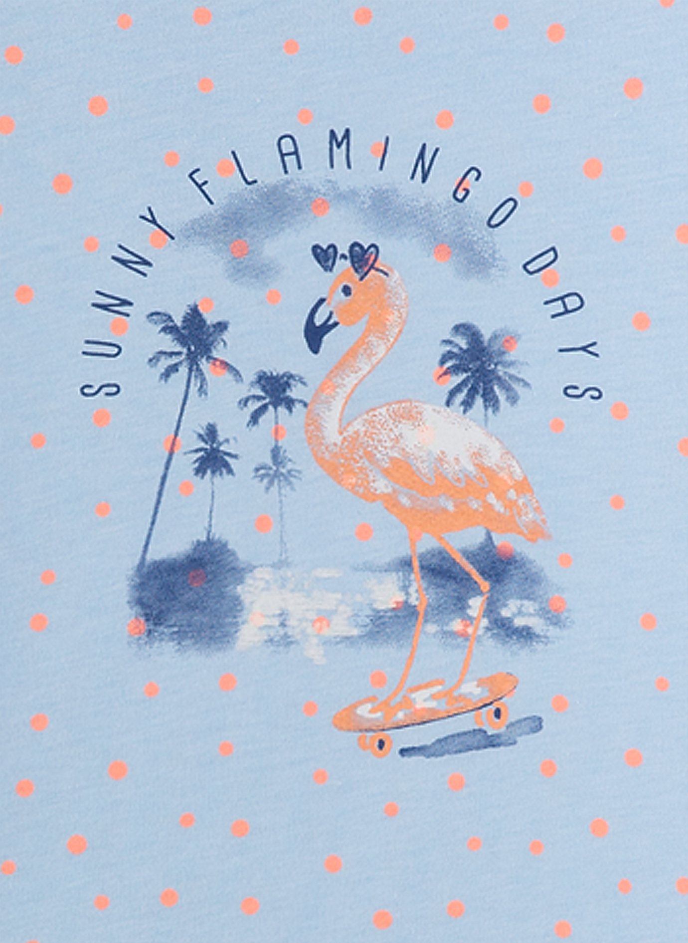 Mädchen-Schlafanzug Blau Flamingo Breeze 