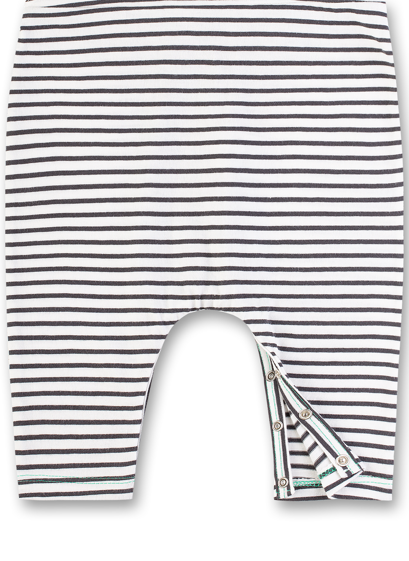 Jungen-Latzhose Dunkelgrau-geringelt Little Friends