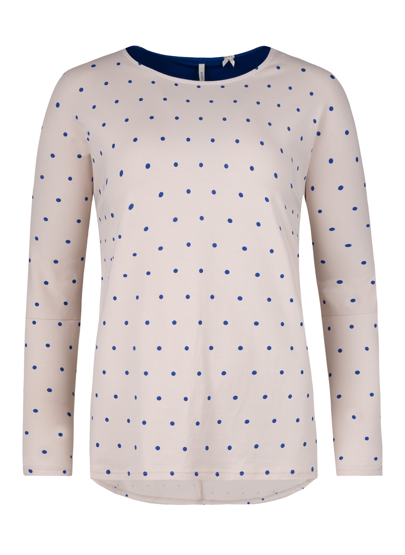 Damen-Langarmshirt Beige Dots