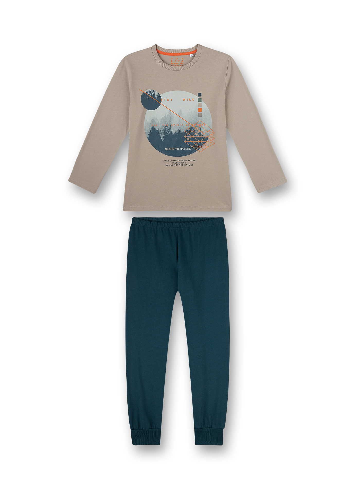 Jungen-Schlafanzug Beige Wild Adventure