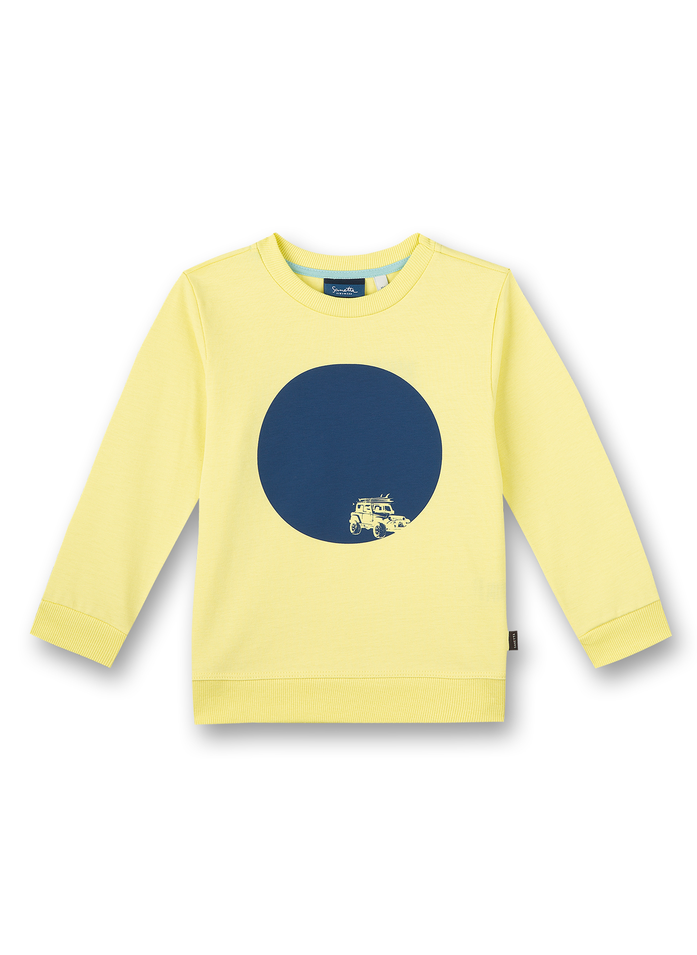 Jungen-Sweatshirt Gelb Surf Trip