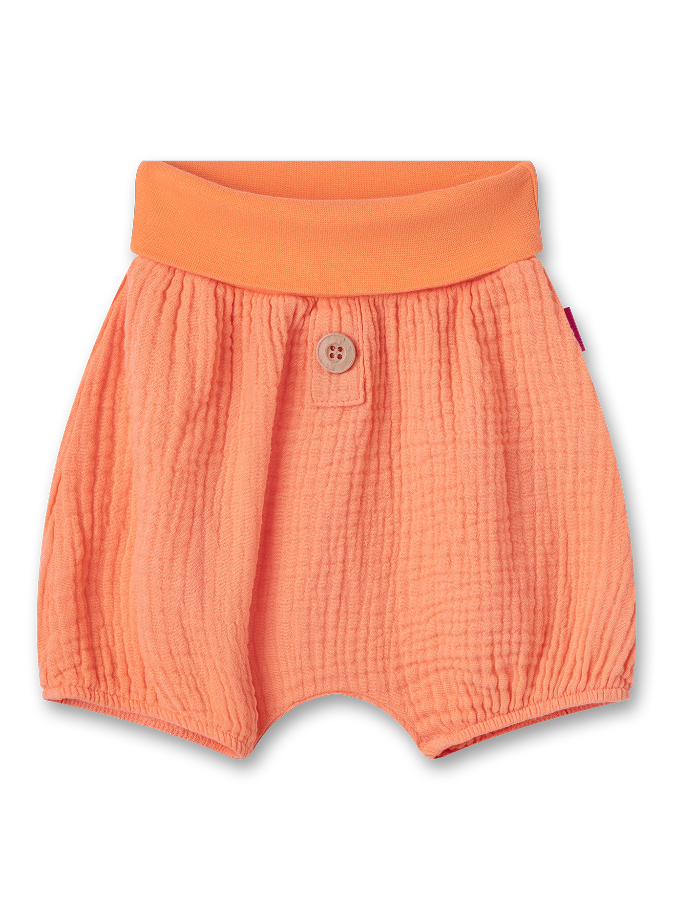 Mädchen-Shorts aus Musselin Orange