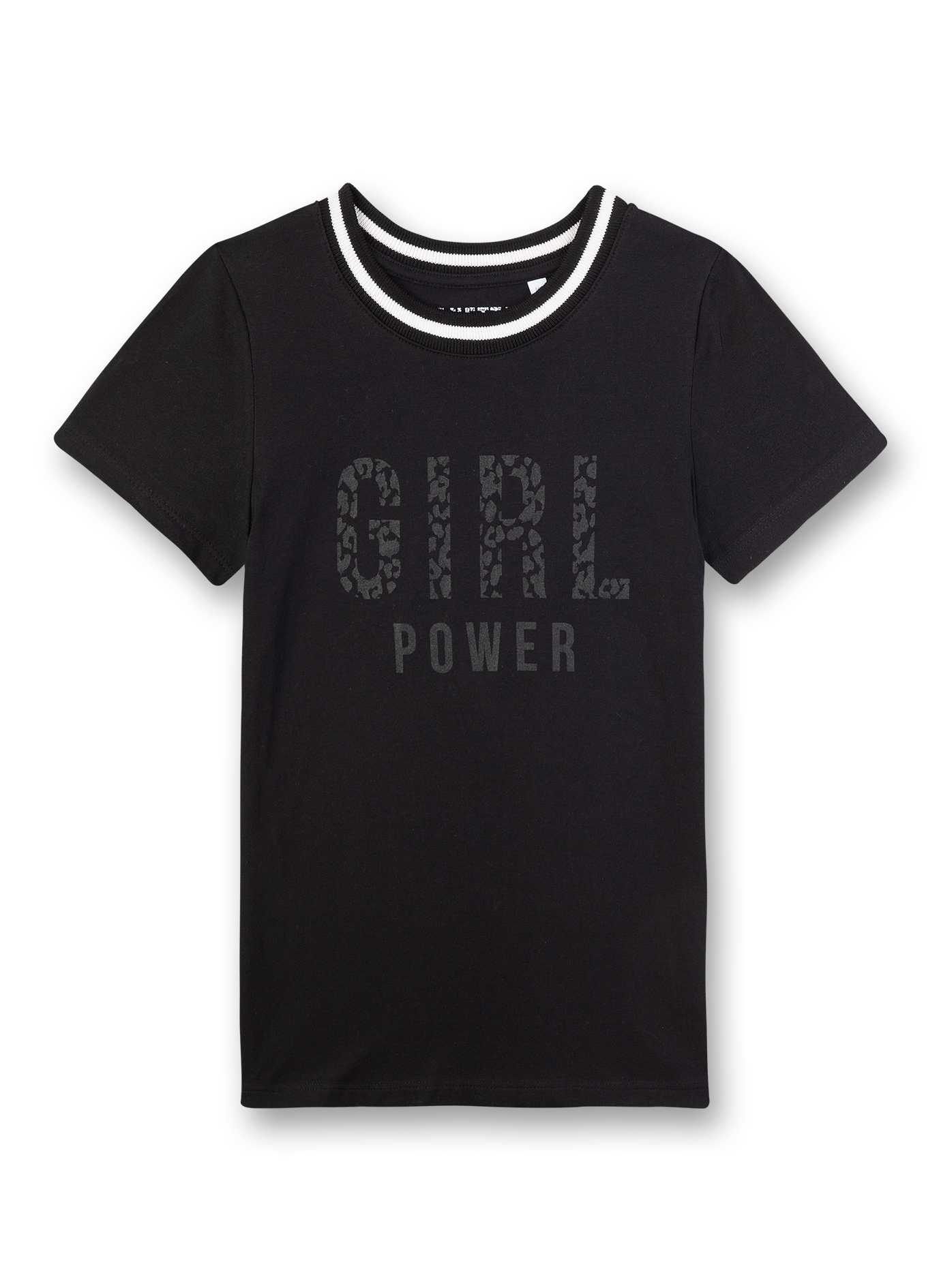 Mädchen T-Shirt Schwarz Athleisure