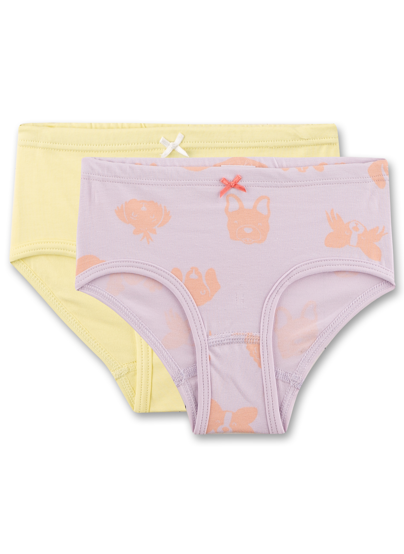 Mädchen-Hüftslip (Doppelpack) rosa